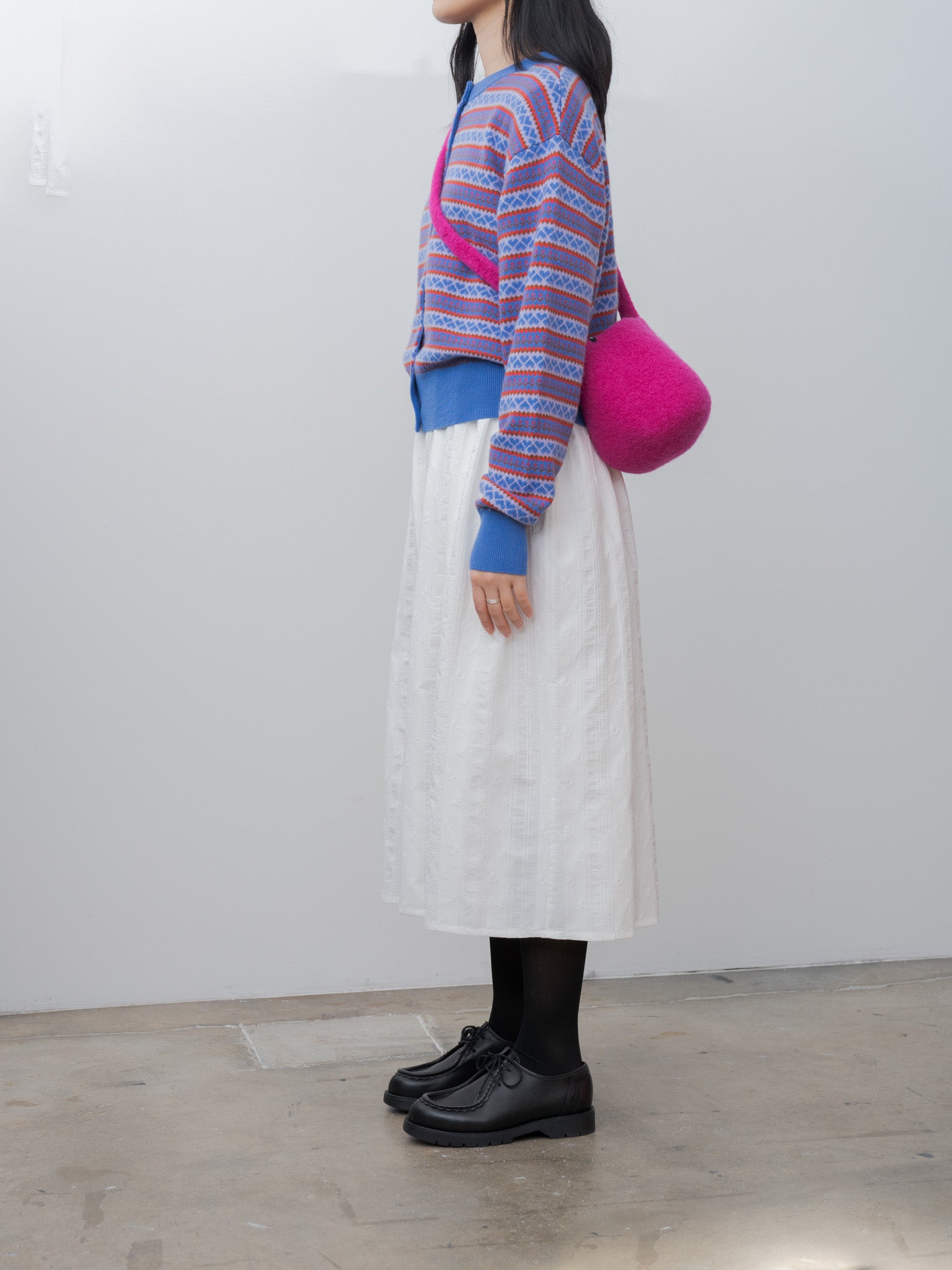 Namu Shop - Cecilie Telle Long Strap Smallest Bucket Bag - Fuschia