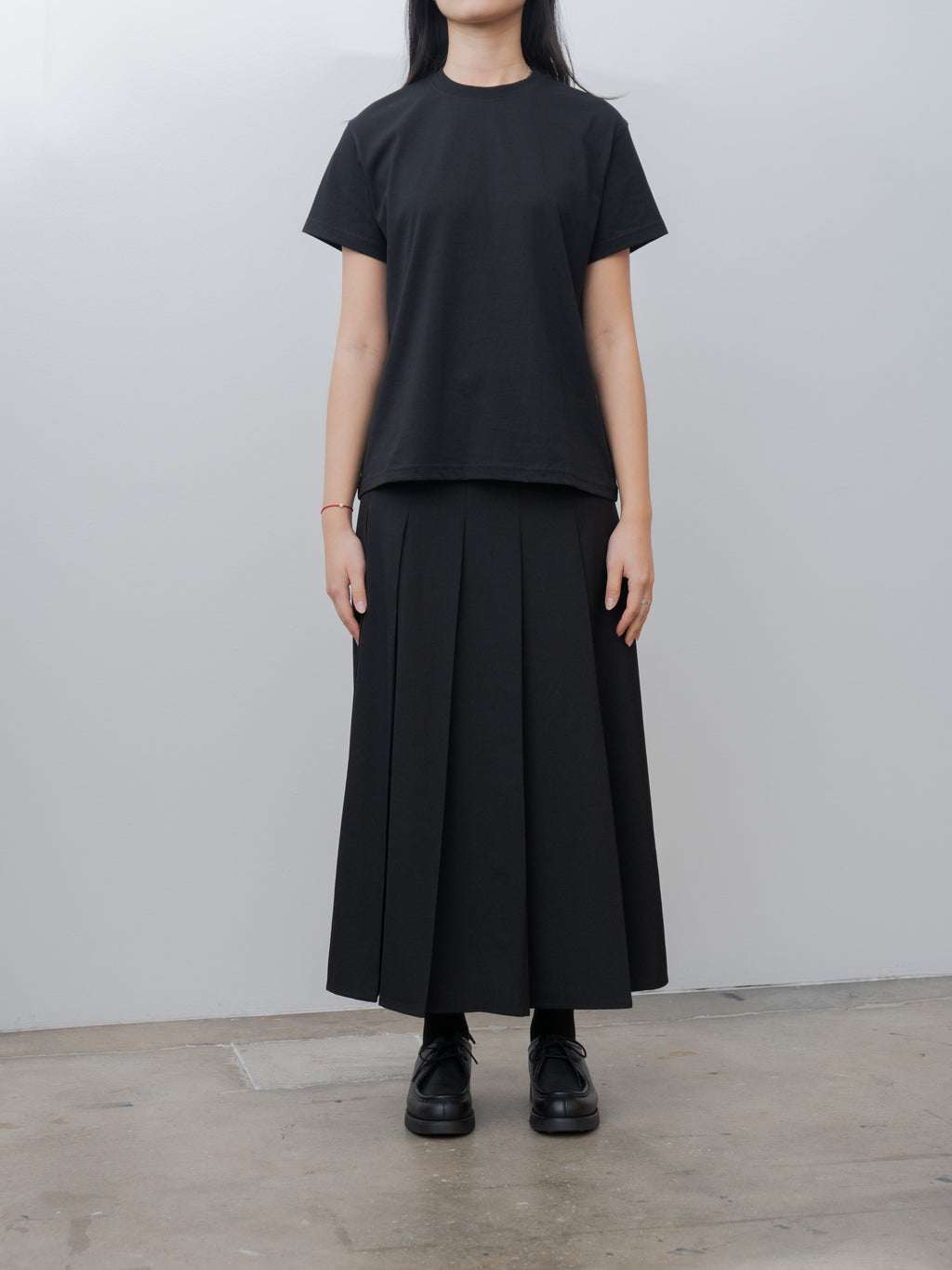 Namu Shop - Studio Nicholson FUSE Pleated Skirt - Black