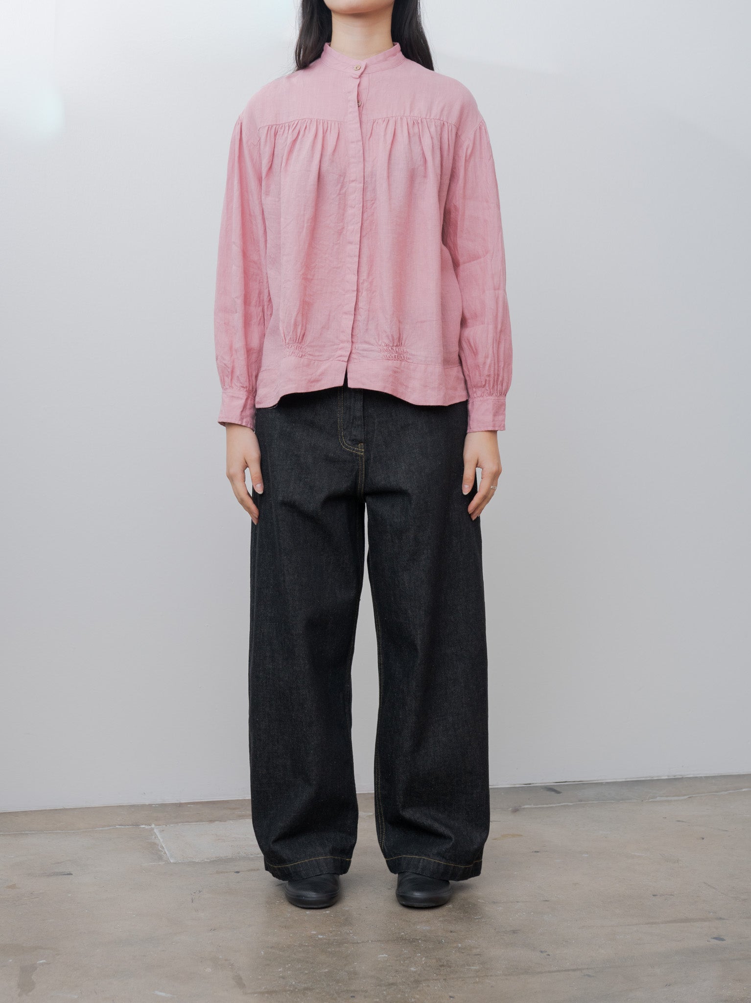 Namu Shop - Ichi Antiquites Linen Shirt - Pink
