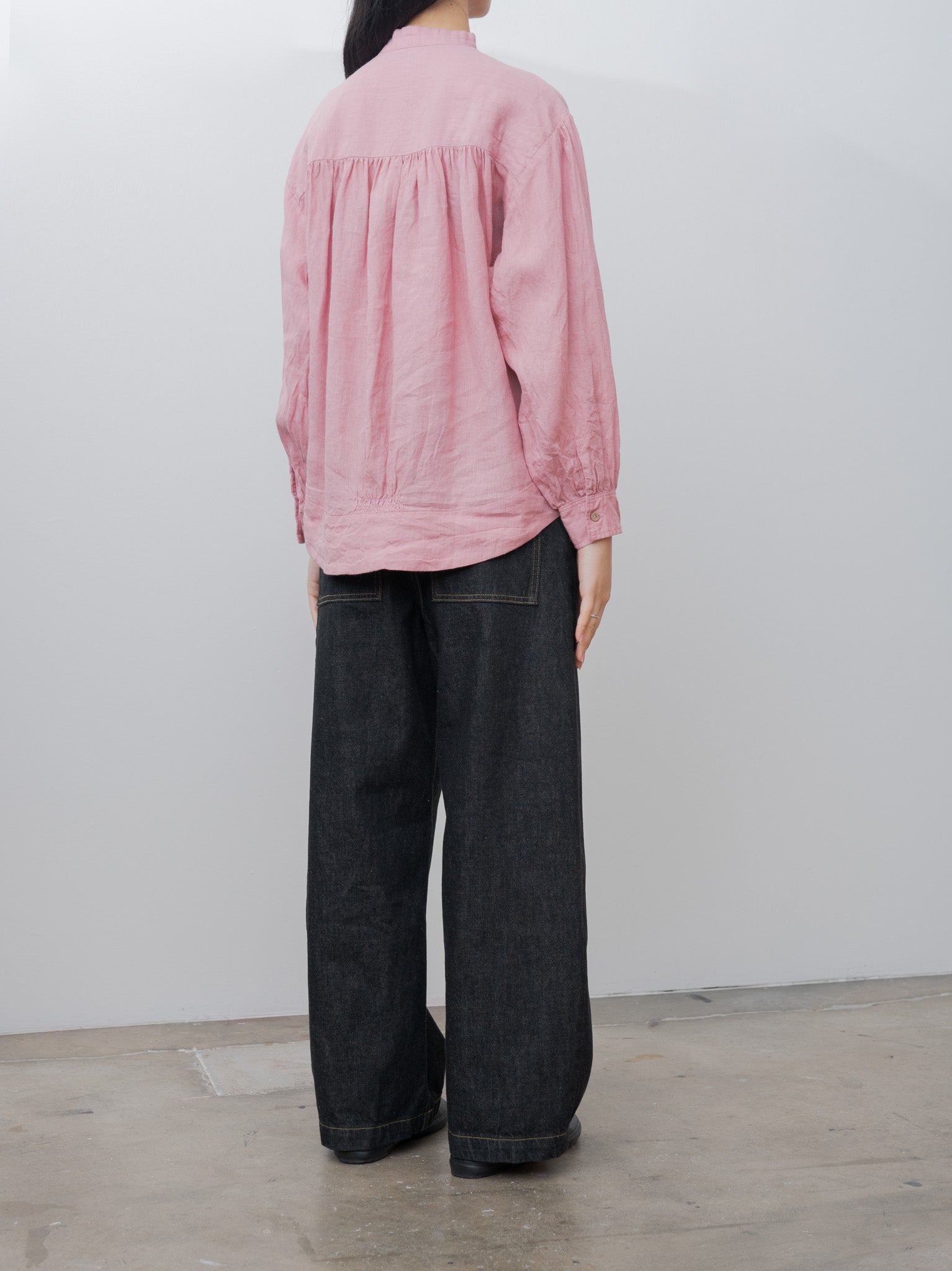 Namu Shop - Ichi Antiquites Linen Shirt - Pink