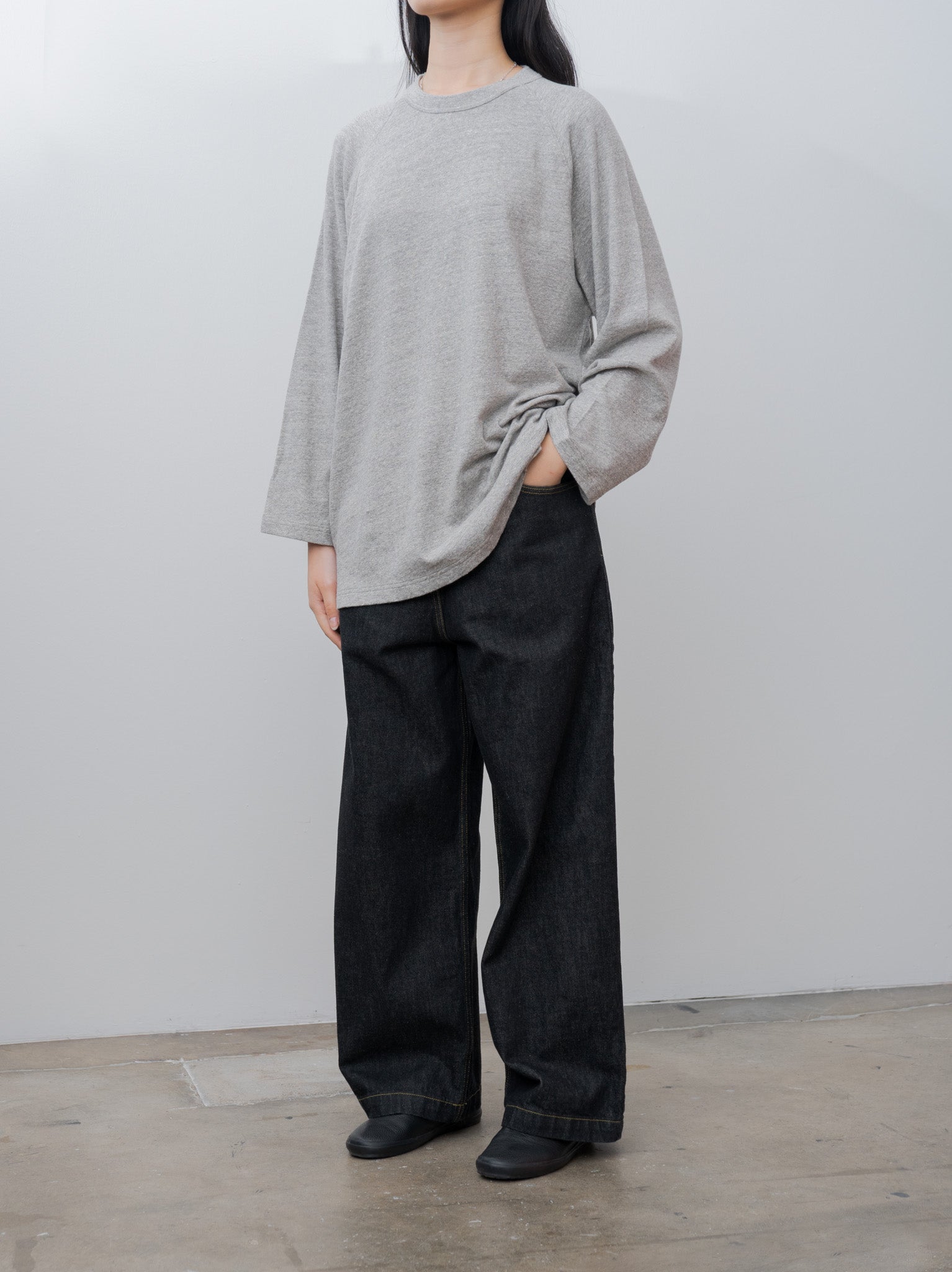 Namu Shop - Ichi Antiquites Pullover Tee - Gray
