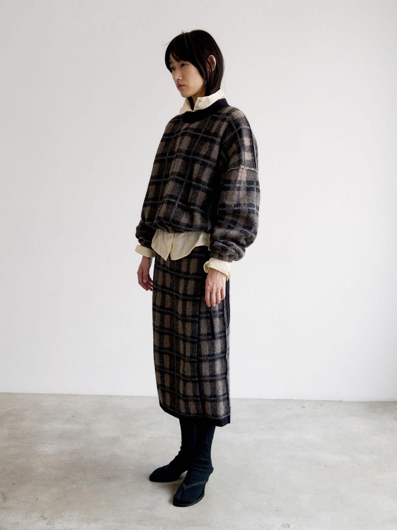 Namu Shop - Rus COPERTA Skirt - Black / Taupe