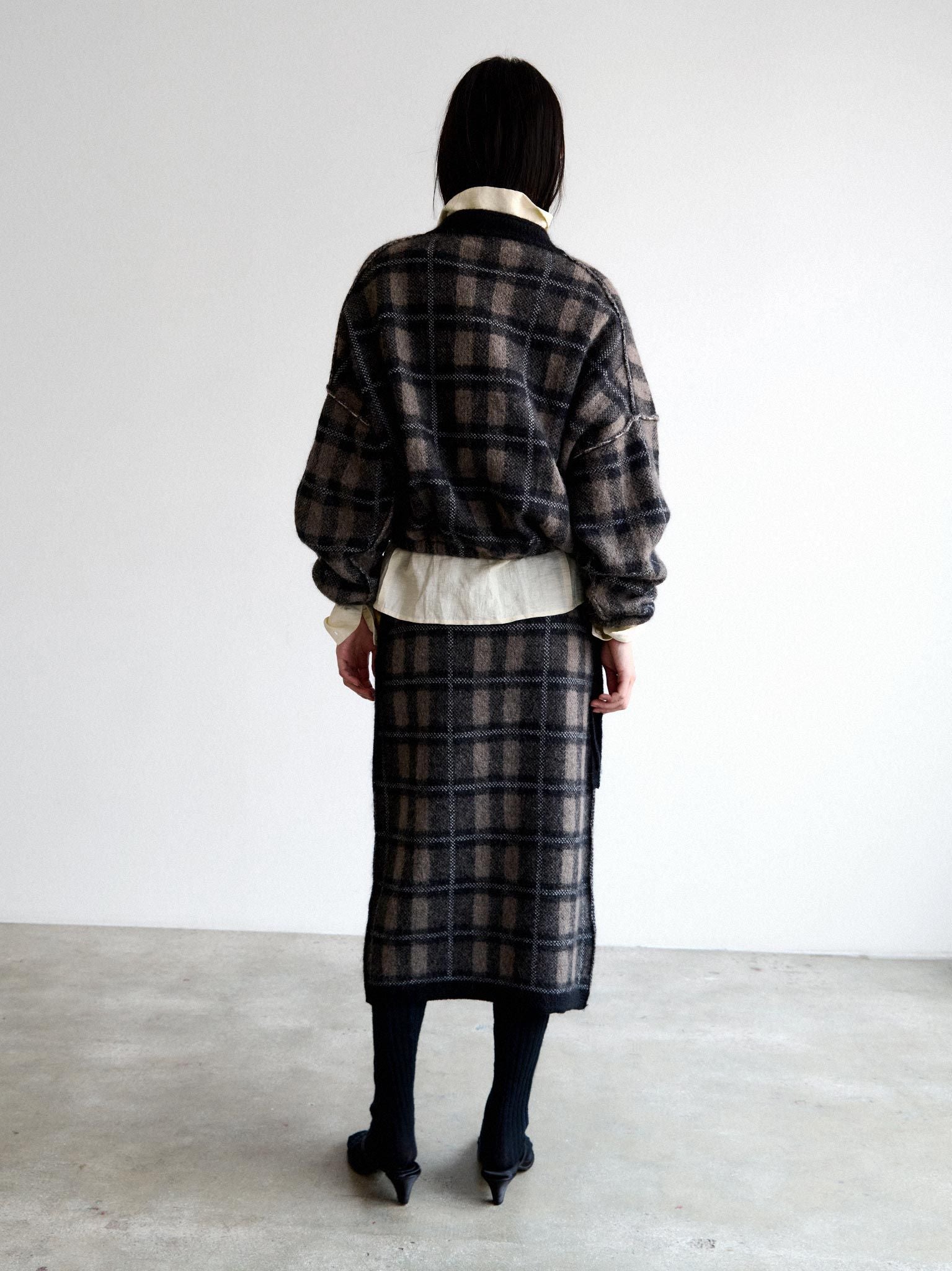 Namu Shop - Rus COPERTA Skirt - Black / Taupe