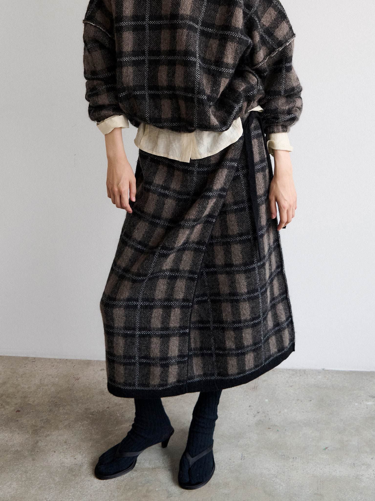 Namu Shop - Rus COPERTA Skirt - Black / Taupe