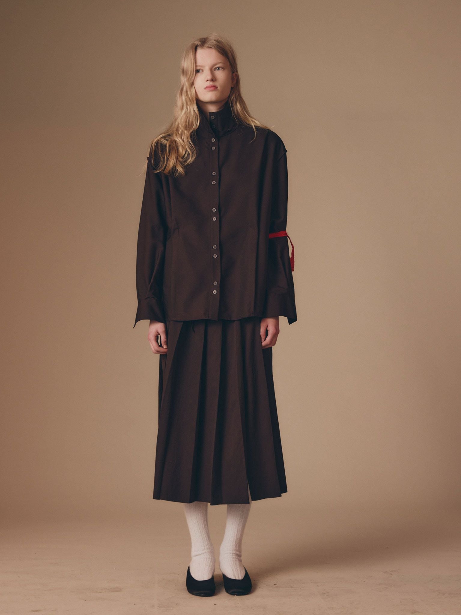 Namu Shop - Rus KENBAN Skirt - Chocolate