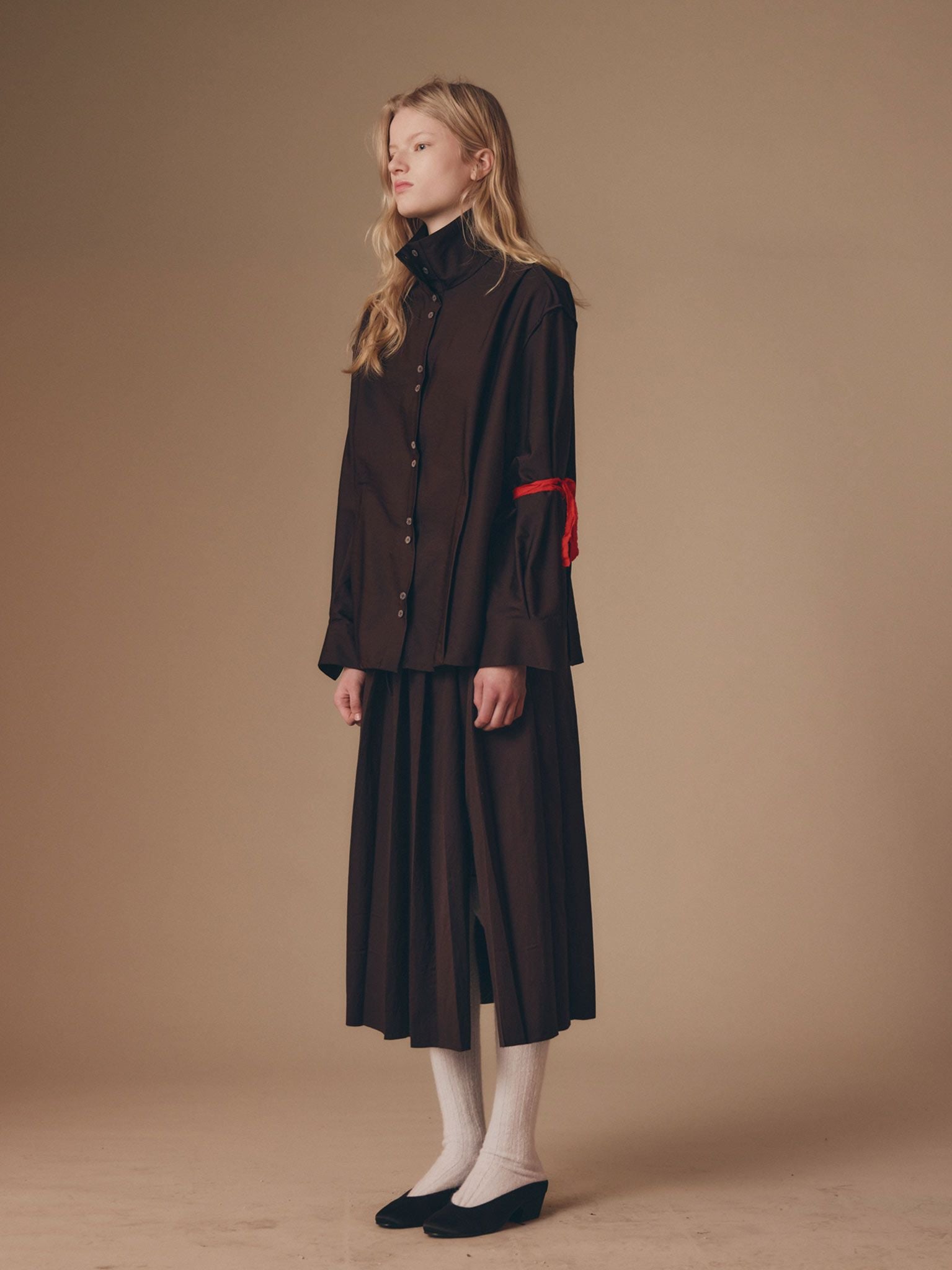 Namu Shop - Rus KENBAN Skirt - Chocolate
