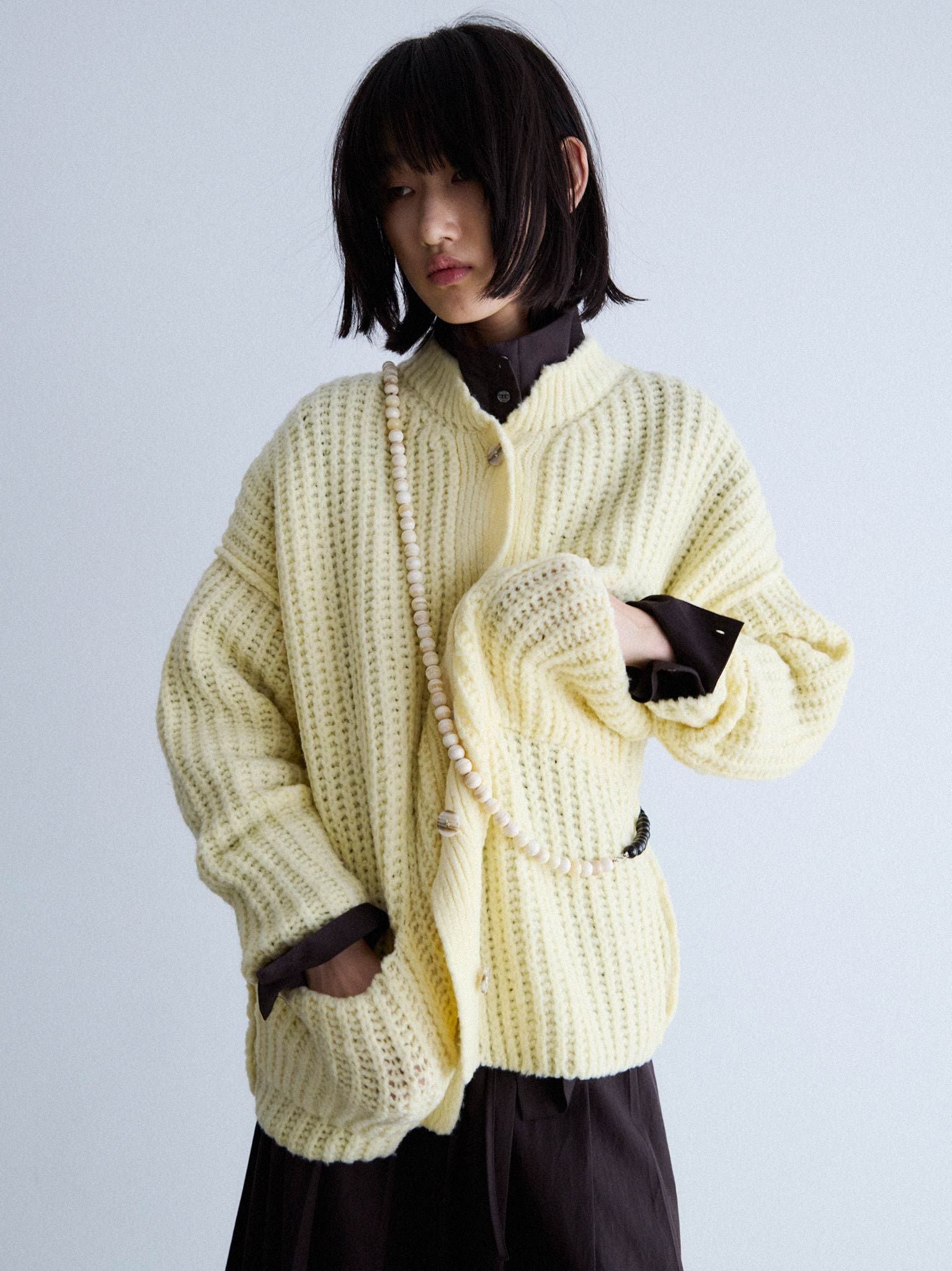 Namu Shop - Rus NUI Cardigan - Butter