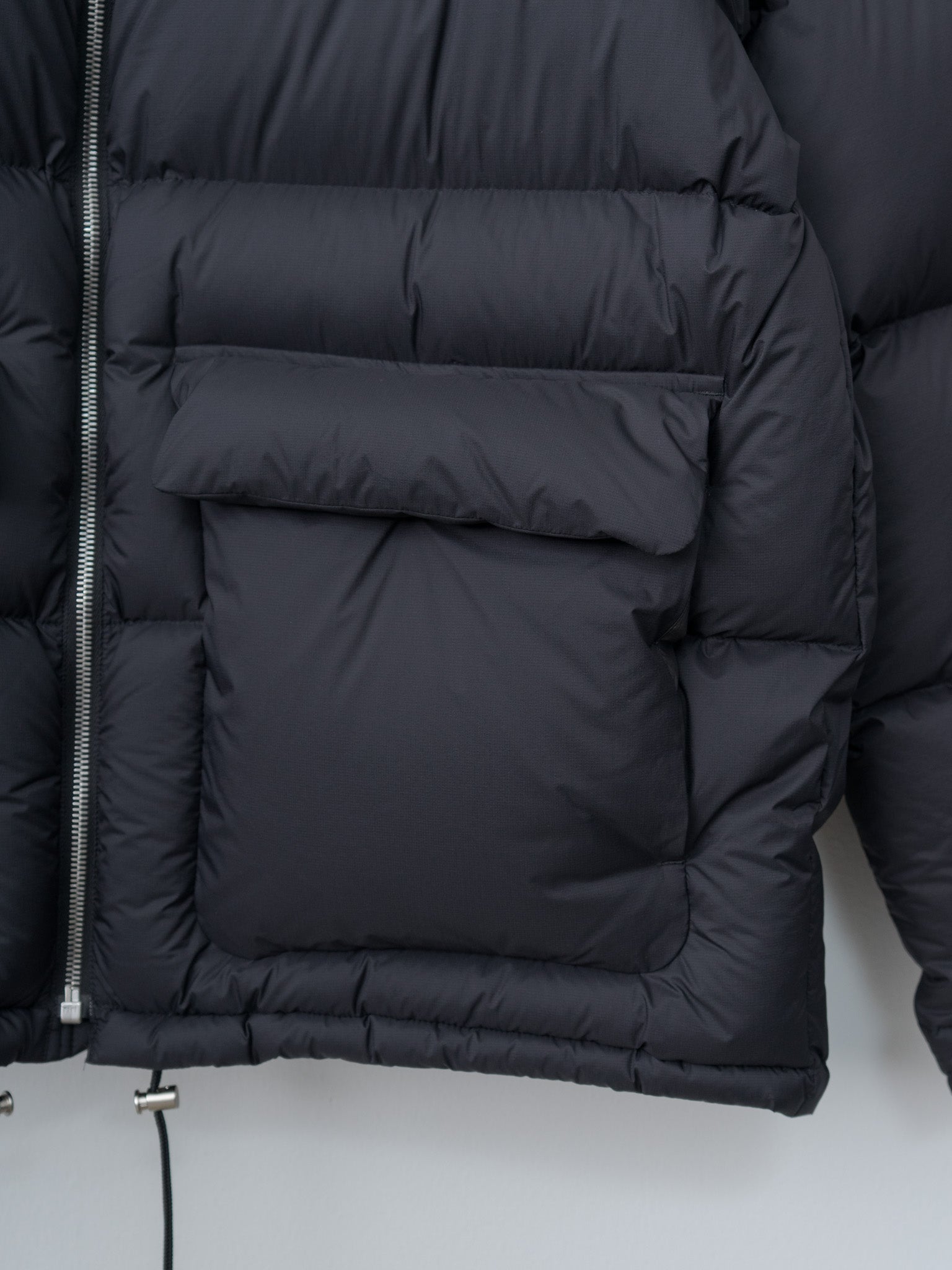 Super Light Nylon Ripstop Down Blouson - Black