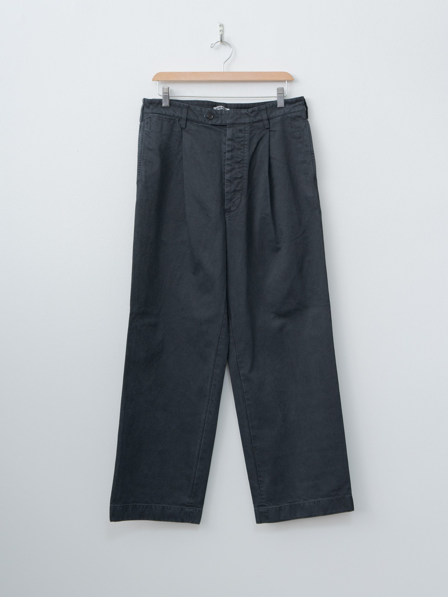 Product Dyed Finx Chino One-Tuck Pants - Black