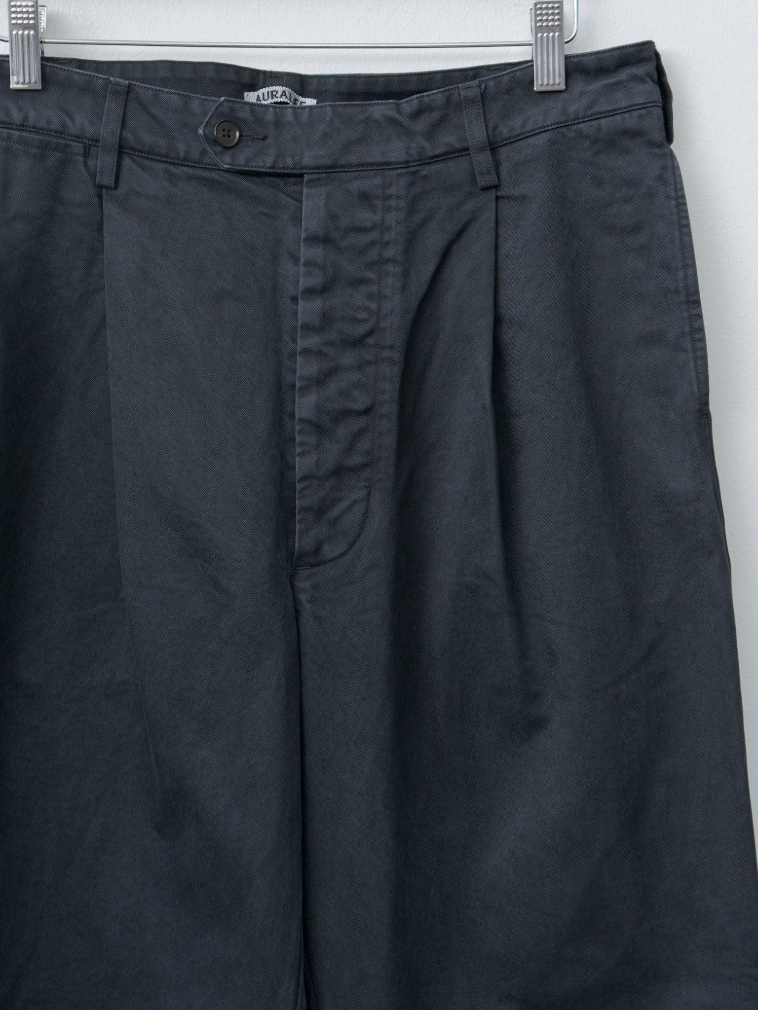 Product Dyed Finx Chino One-Tuck Pants - Black