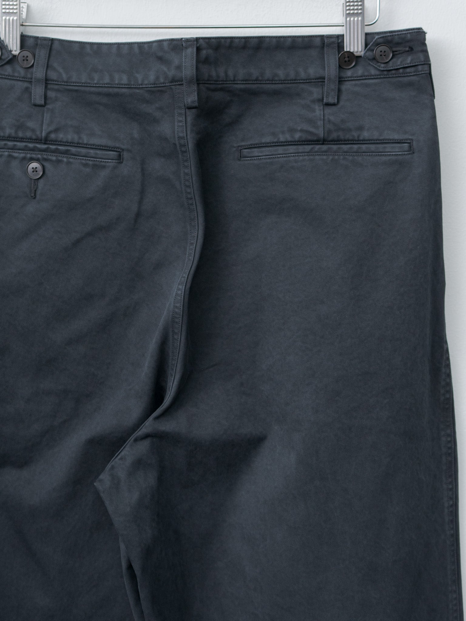 Product Dyed Finx Chino One-Tuck Pants - Black