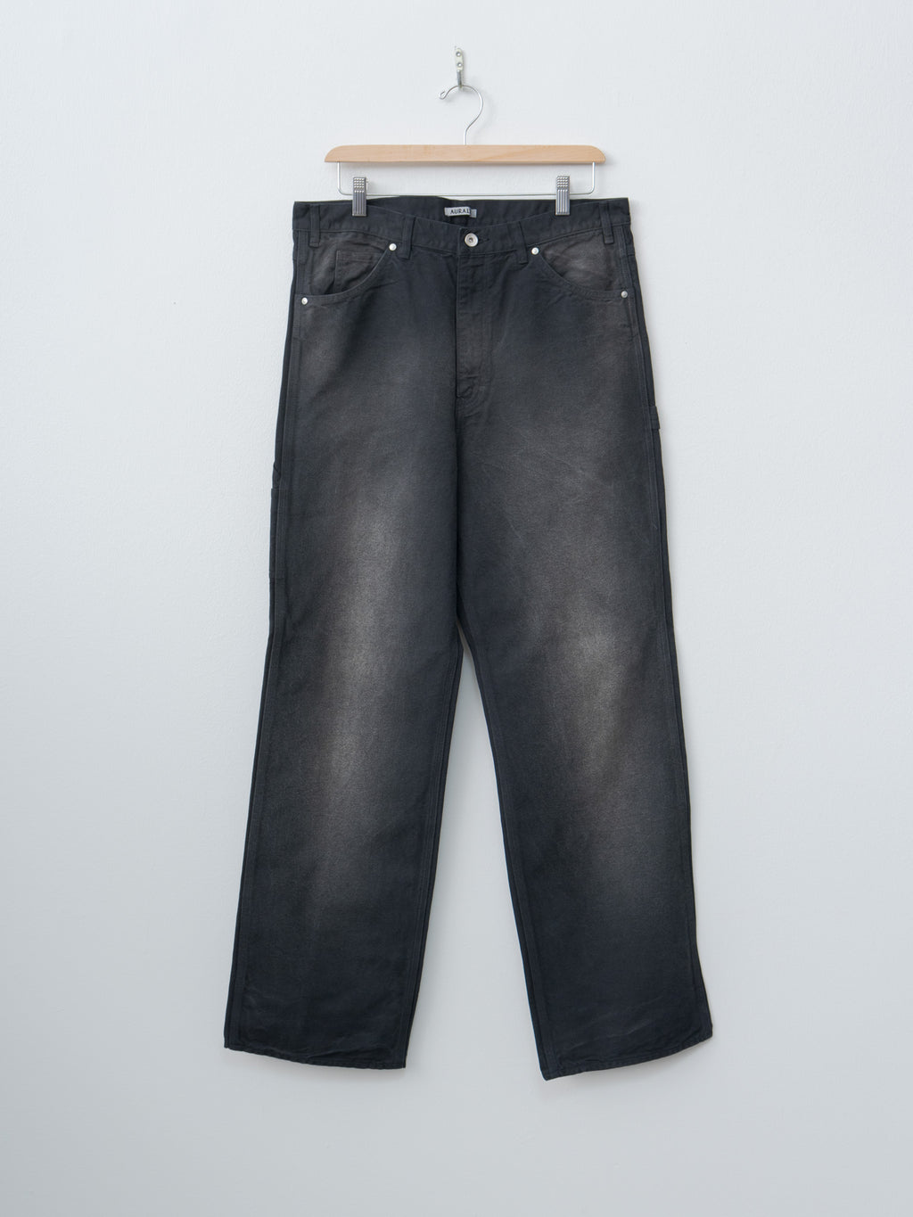 Product Dyed Organic Cotton Duck Painter Pants - Faded Black