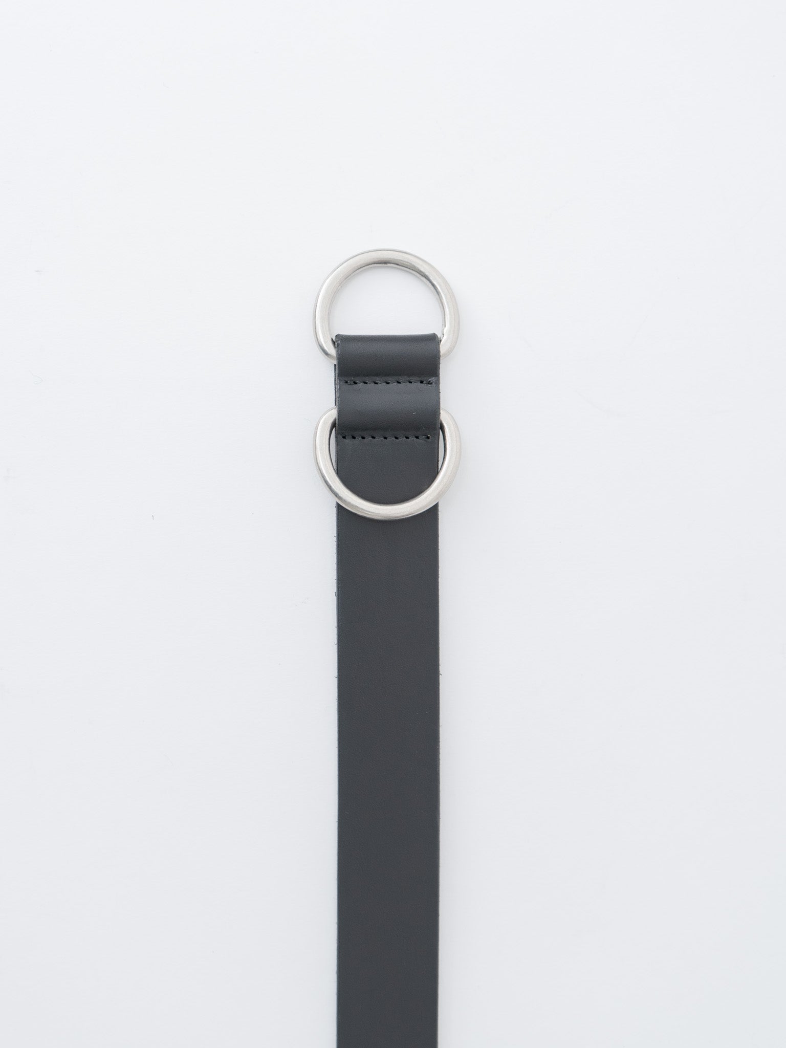 Ring Belt Wide - Black × Silver (OS)