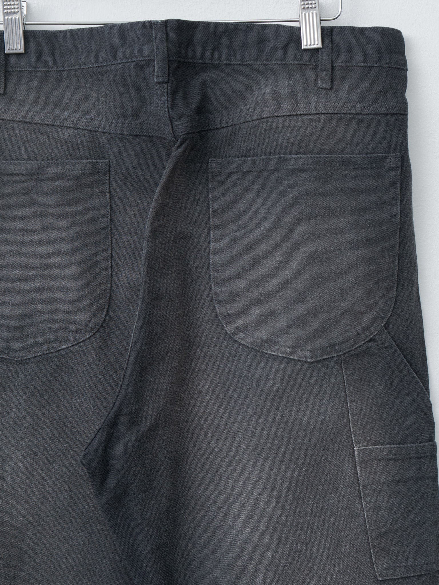 Product Dyed Organic Cotton Duck Painter Pants - Faded Black