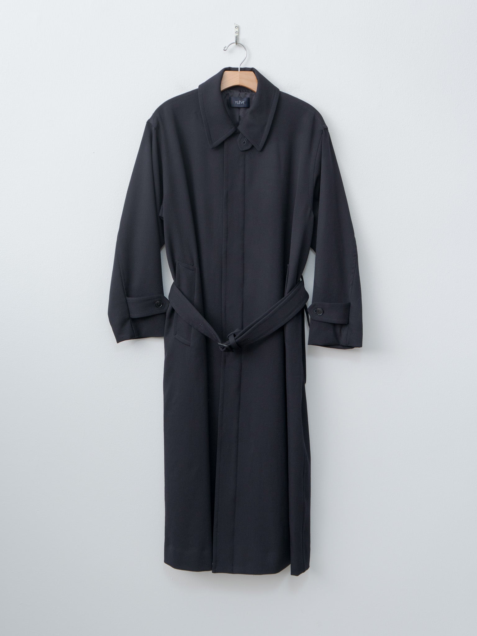 Wool Gaba Zip Coat - Navy
