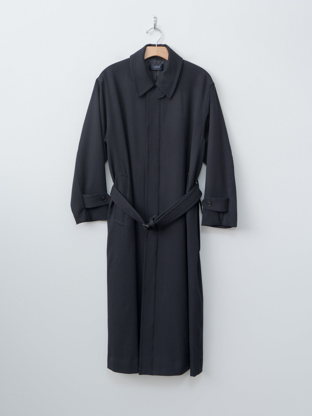Wool Gaba Zip Coat - Navy