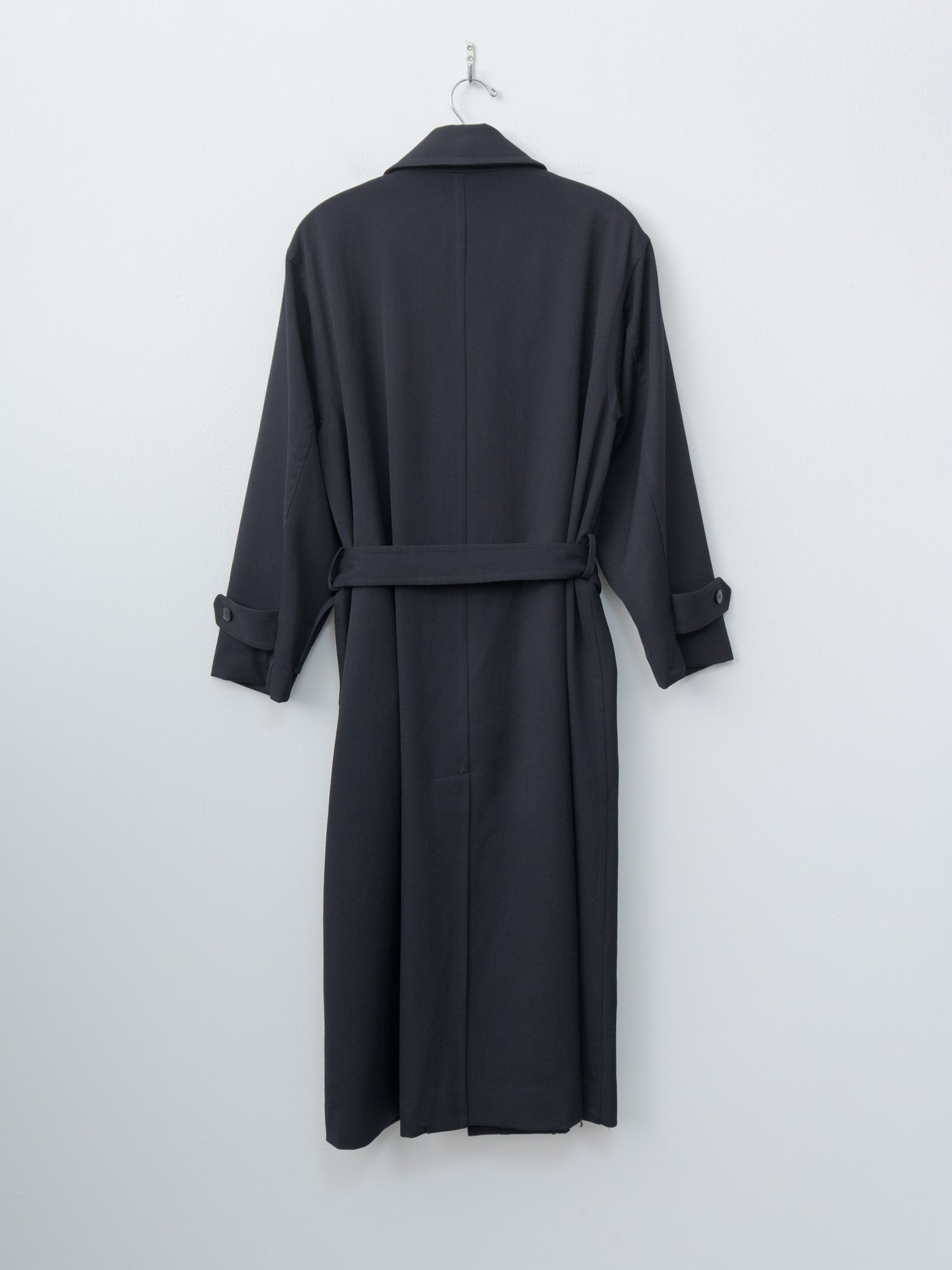 Wool Gaba Zip Coat - Navy