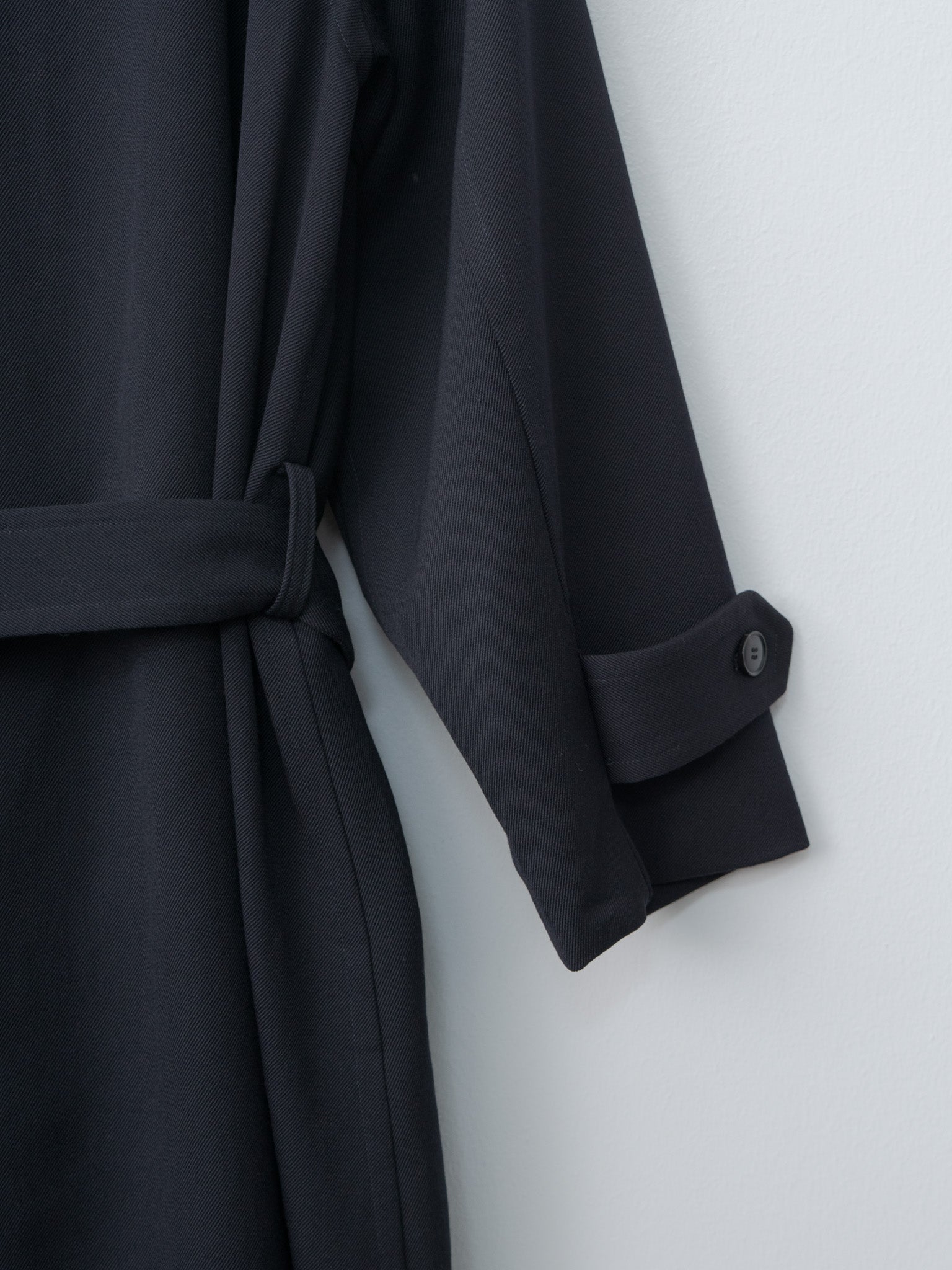 Wool Gaba Zip Coat - Navy