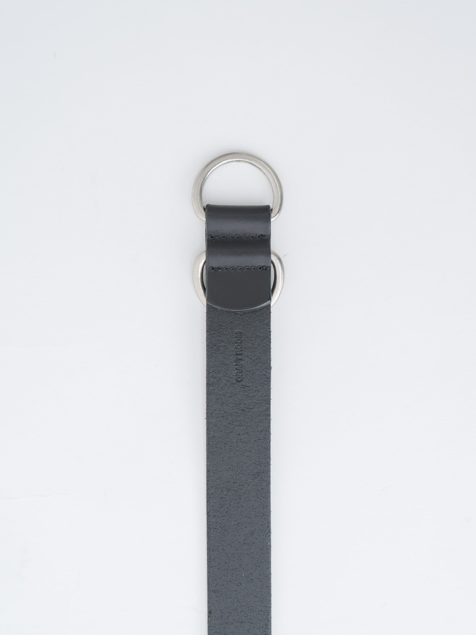 Ring Belt Wide - Black × Silver (OS)