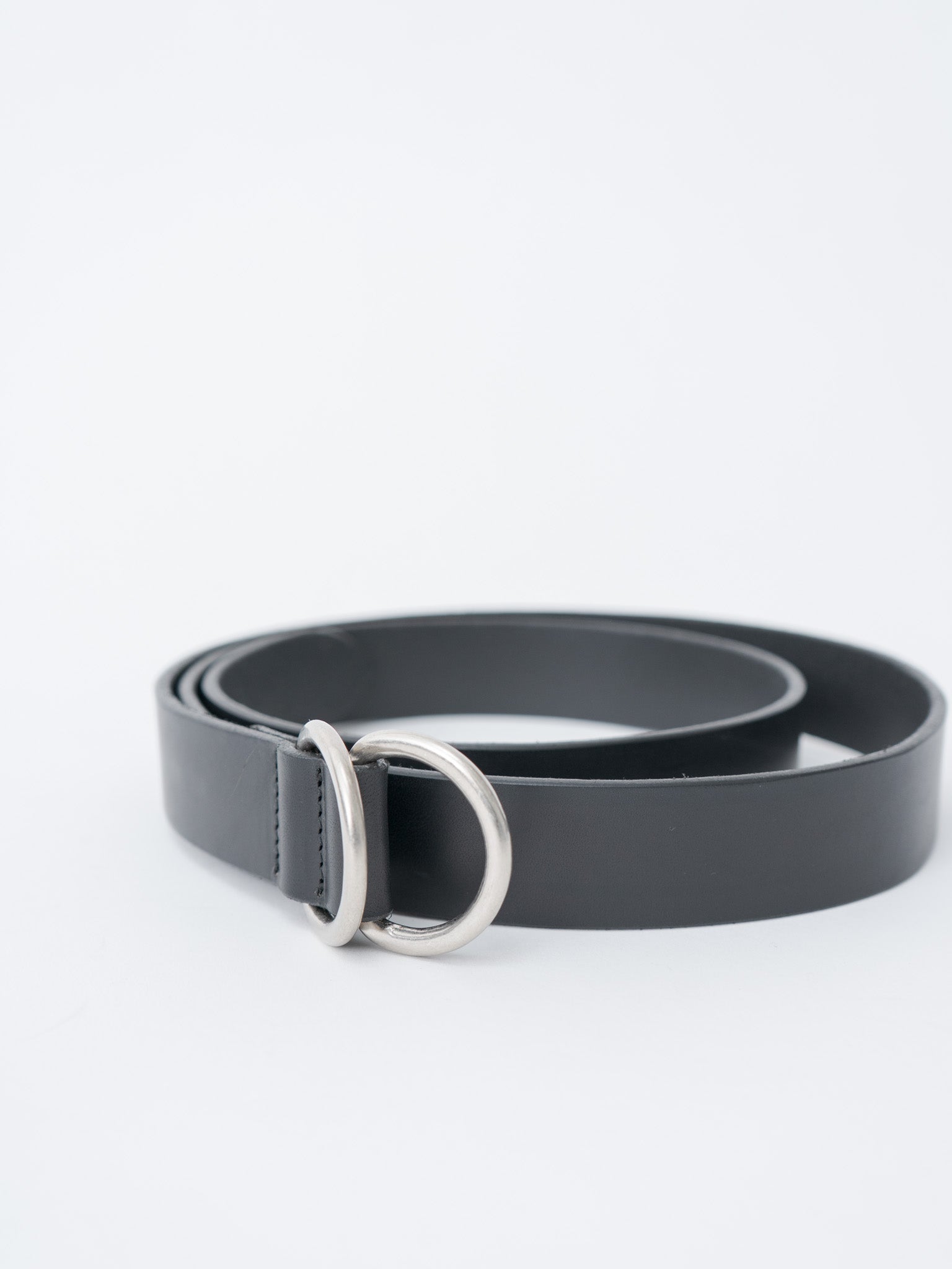 Ring Belt Wide - Black × Silver (OS)