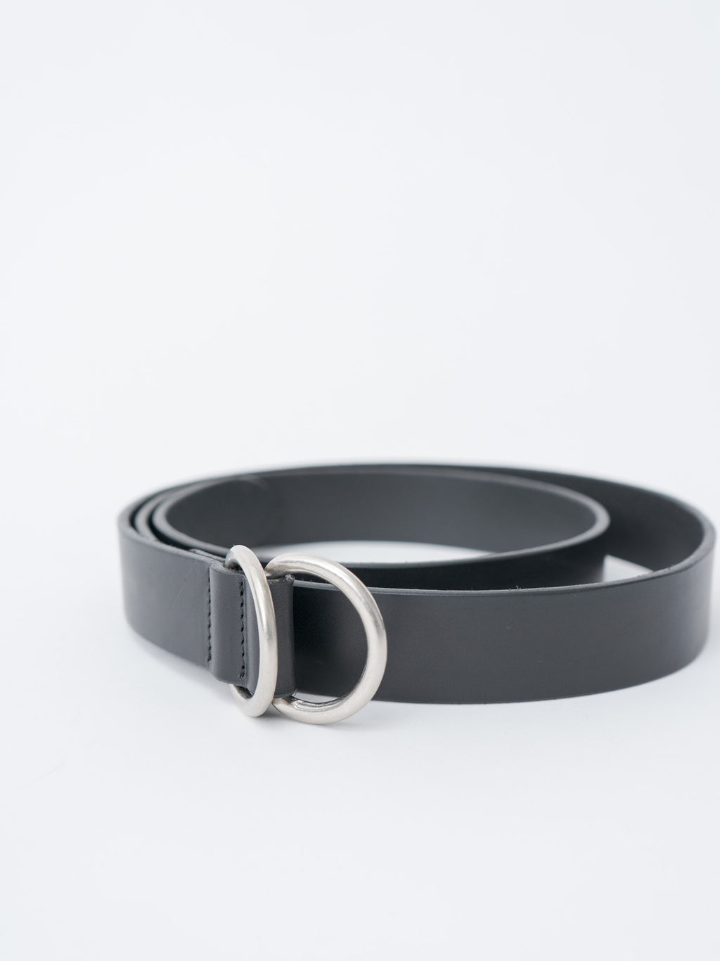 Ring Belt Wide - Black × Silver (OS)