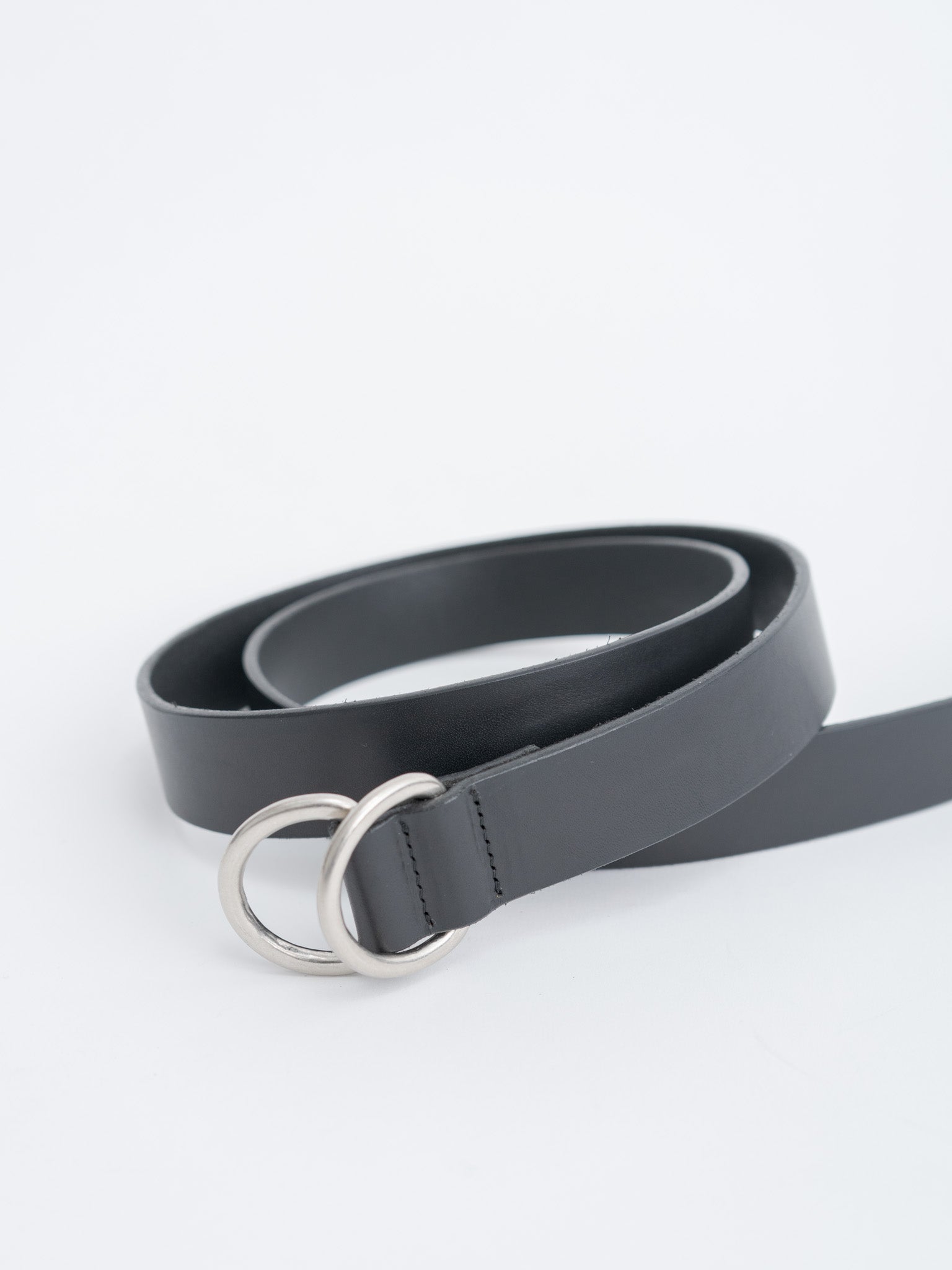 Ring Belt Wide - Black × Silver (OS)
