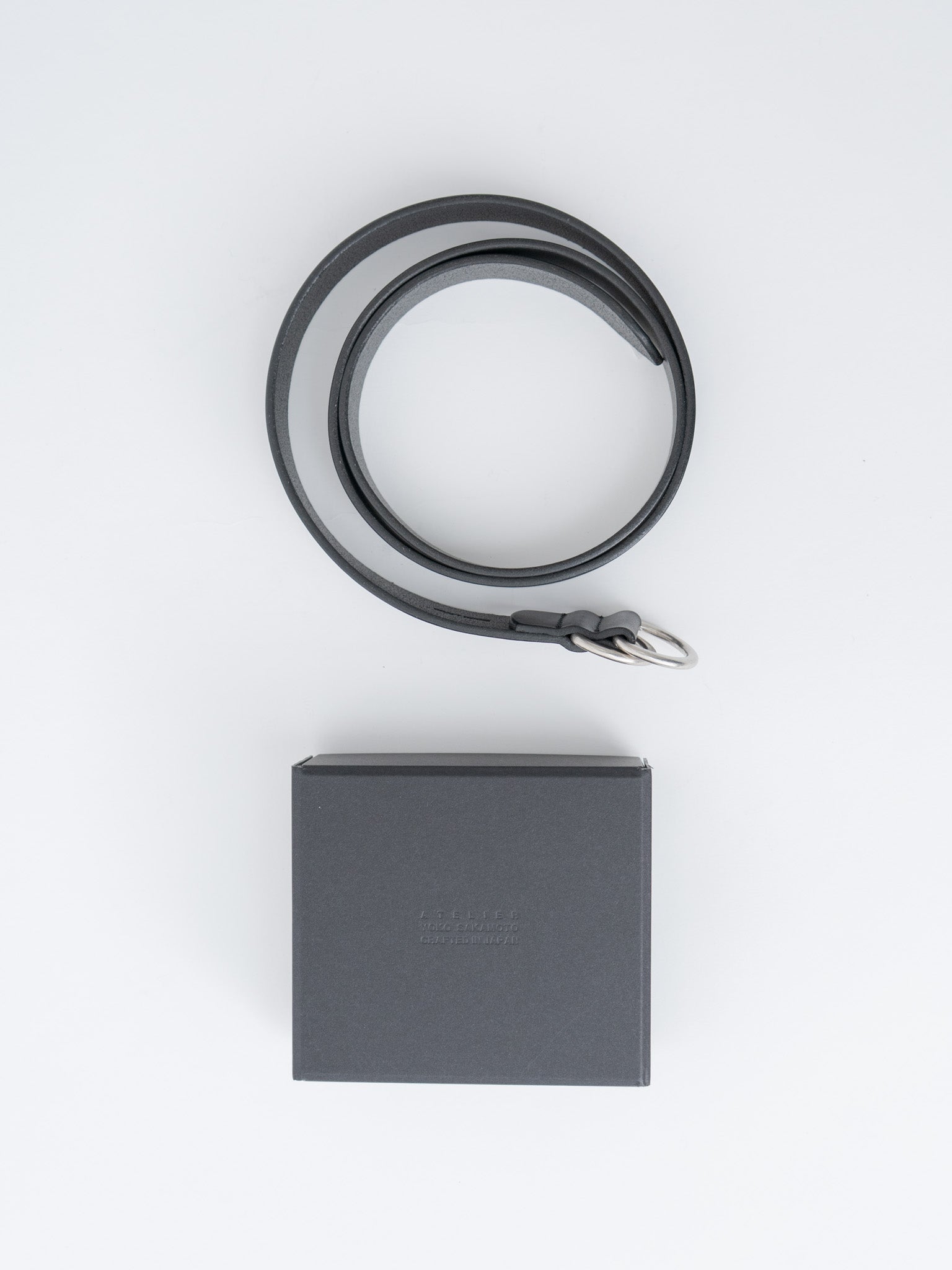 Ring Belt Wide - Black × Silver (OS)