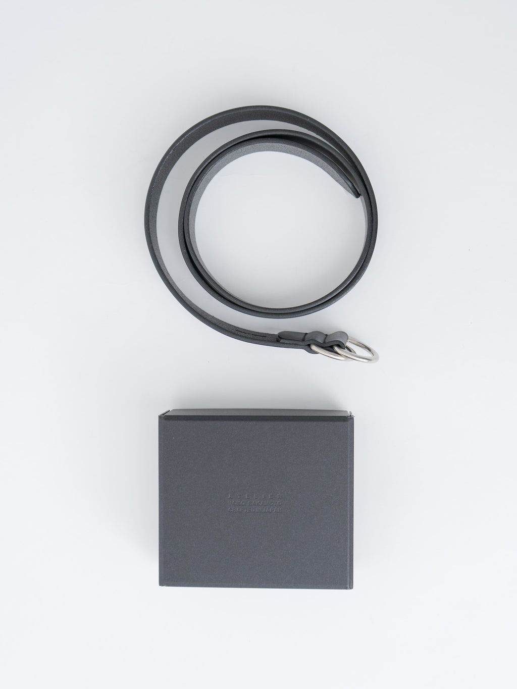 Ring Belt Wide - Black × Silver (OS)