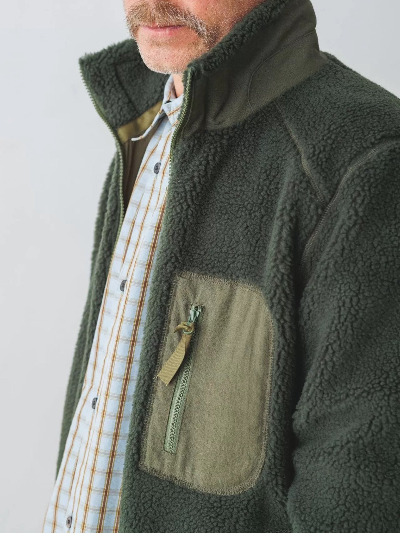 Namu Shop - Fujito Fleece Blouson - Olive Green