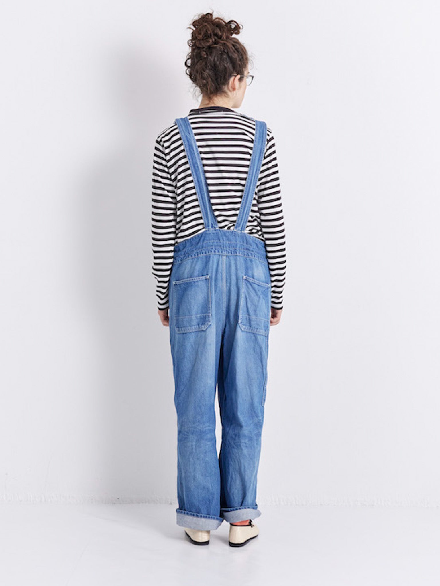 Namu Shop - Veritecoeur T/C Border Tee - White x Gray