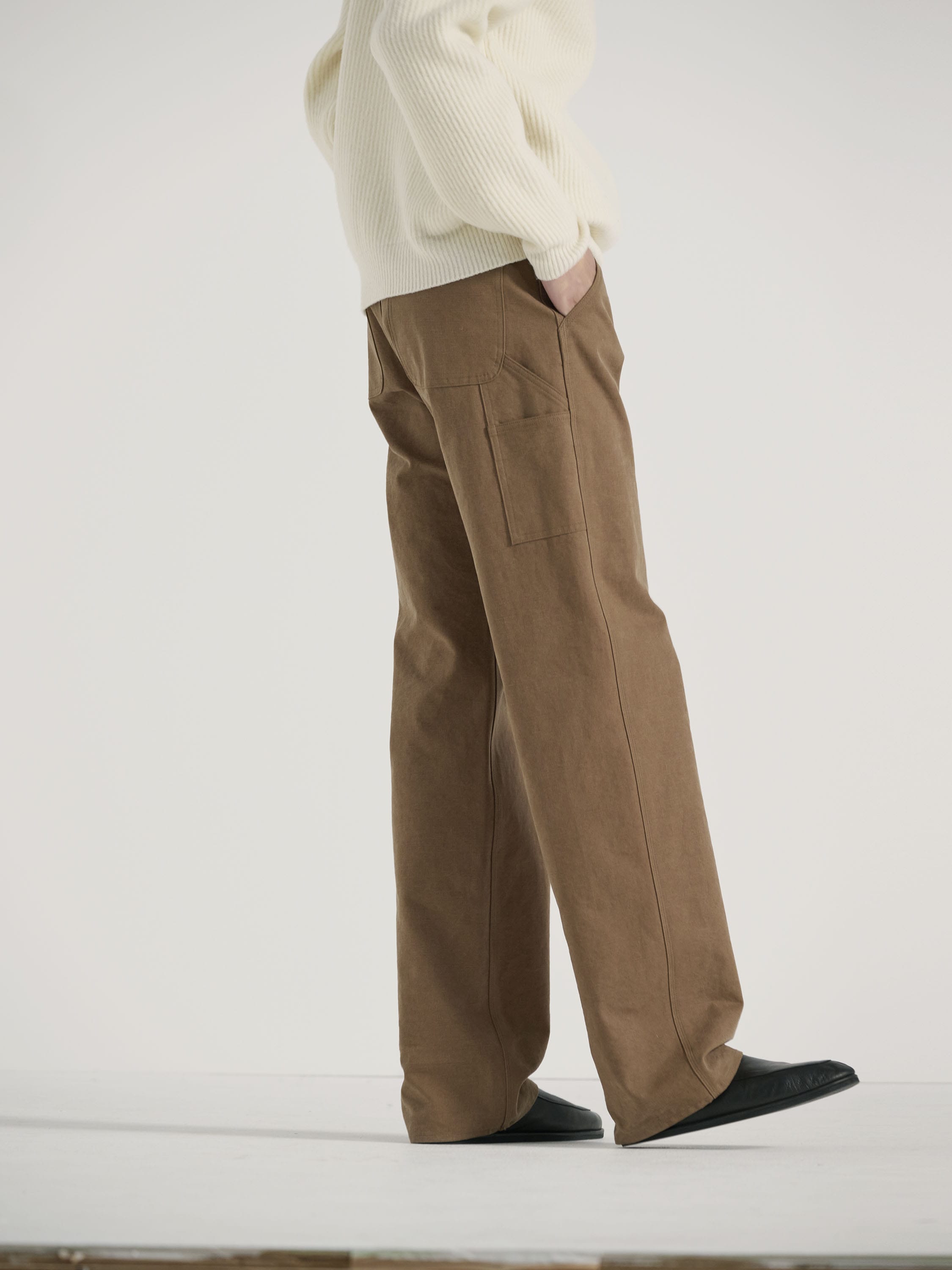 Namu Shop - Auralee Washed Heavy Canvas Pants - Ivory