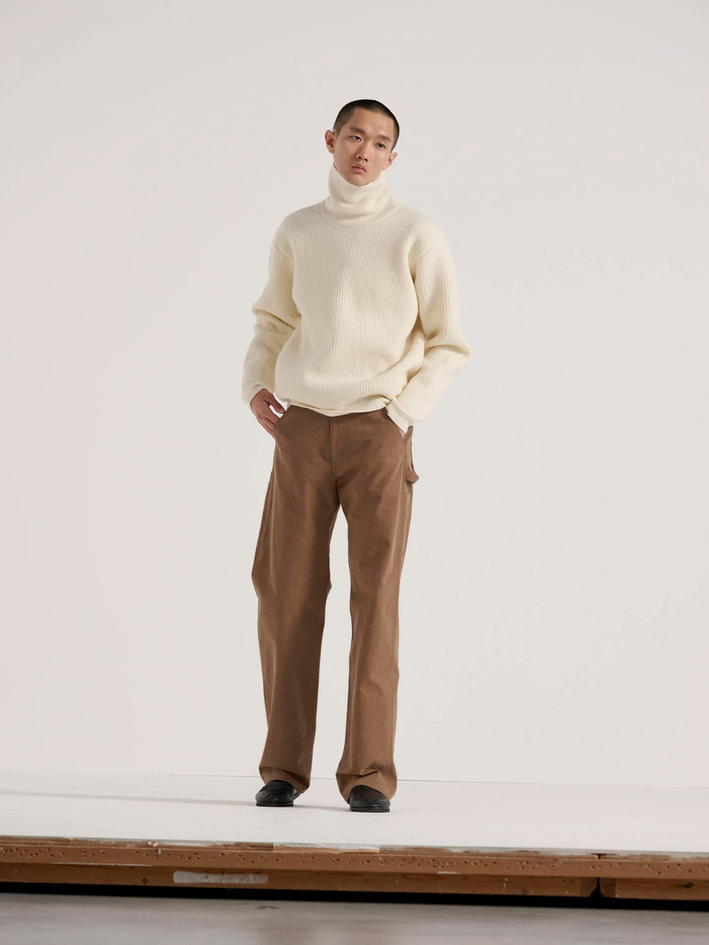 Namu Shop - Auralee Washed Heavy Canvas Pants - Brown