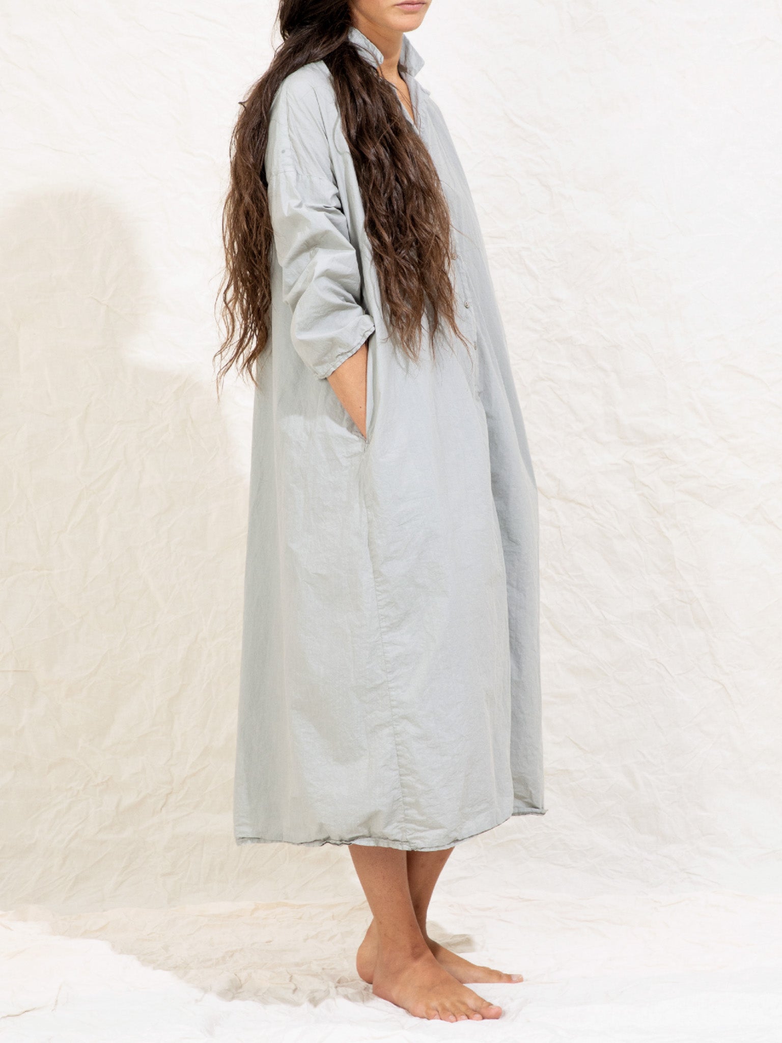 Namu Shop - Album di Famiglia Tailored Collared Dress TC - Stone