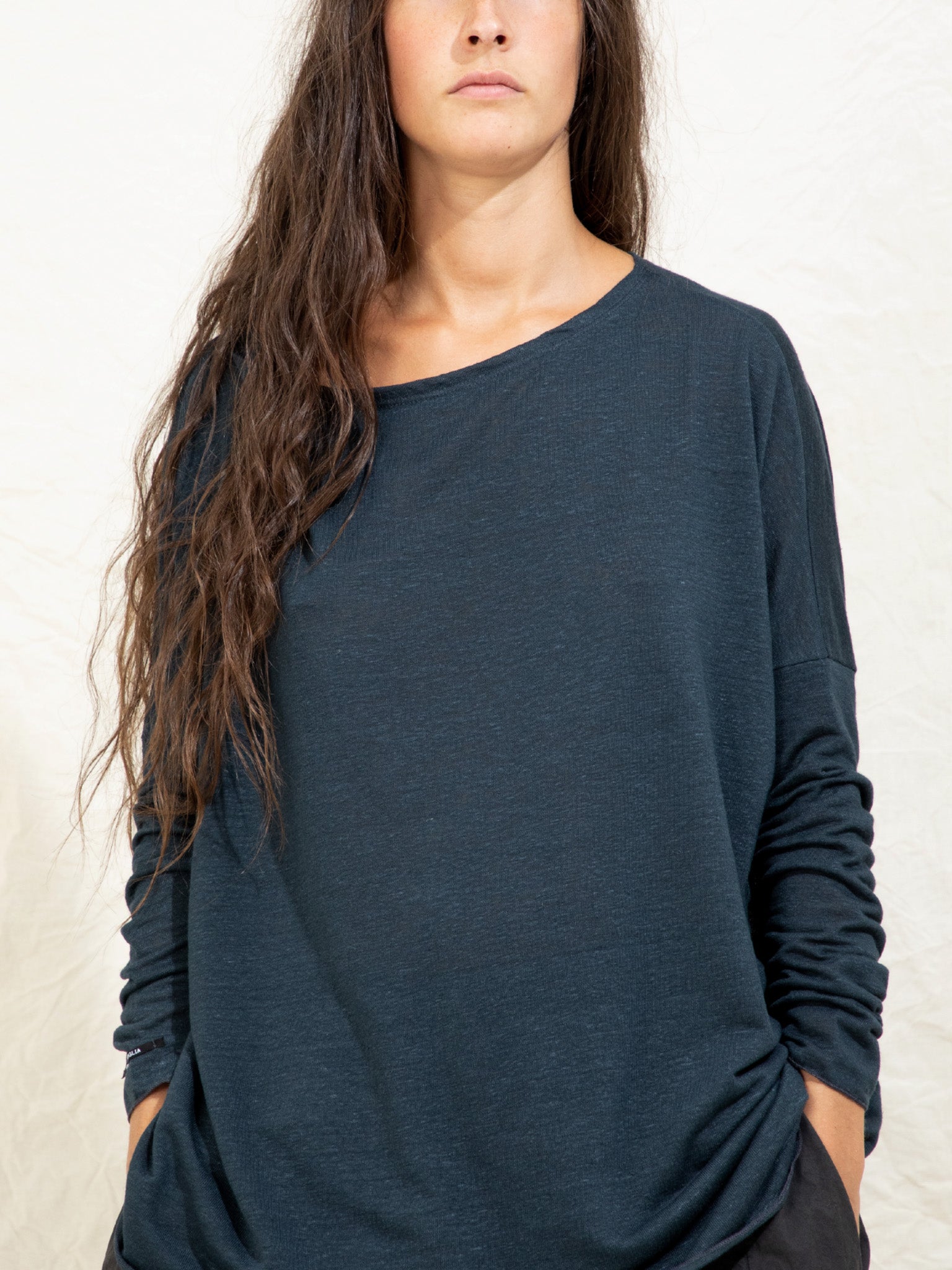 Namu Shop - Album di Famiglia Linen Jumper - Milk