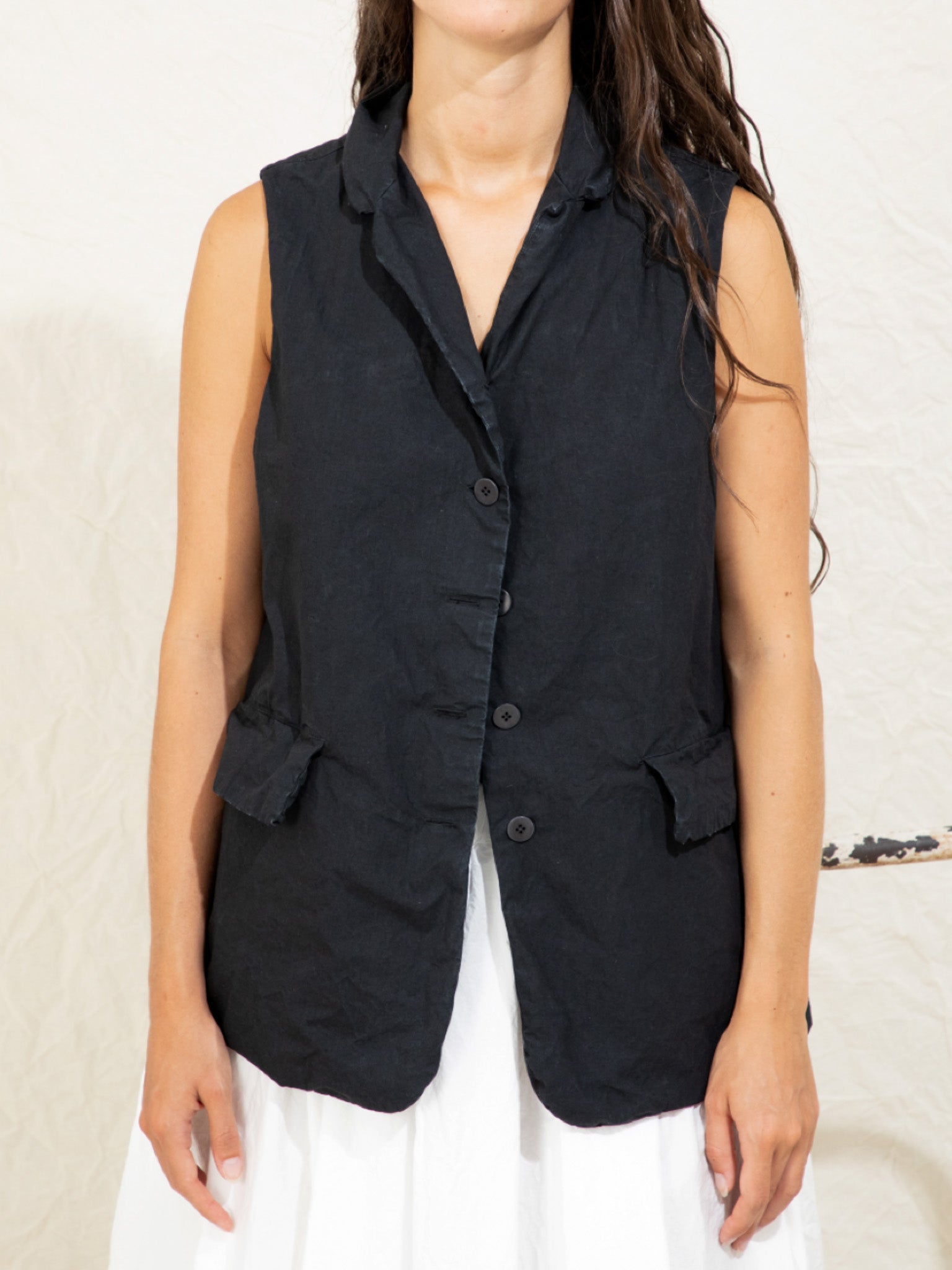 Namu Shop - Album di Famiglia Sleeveless Blazer CC - Charcoal
