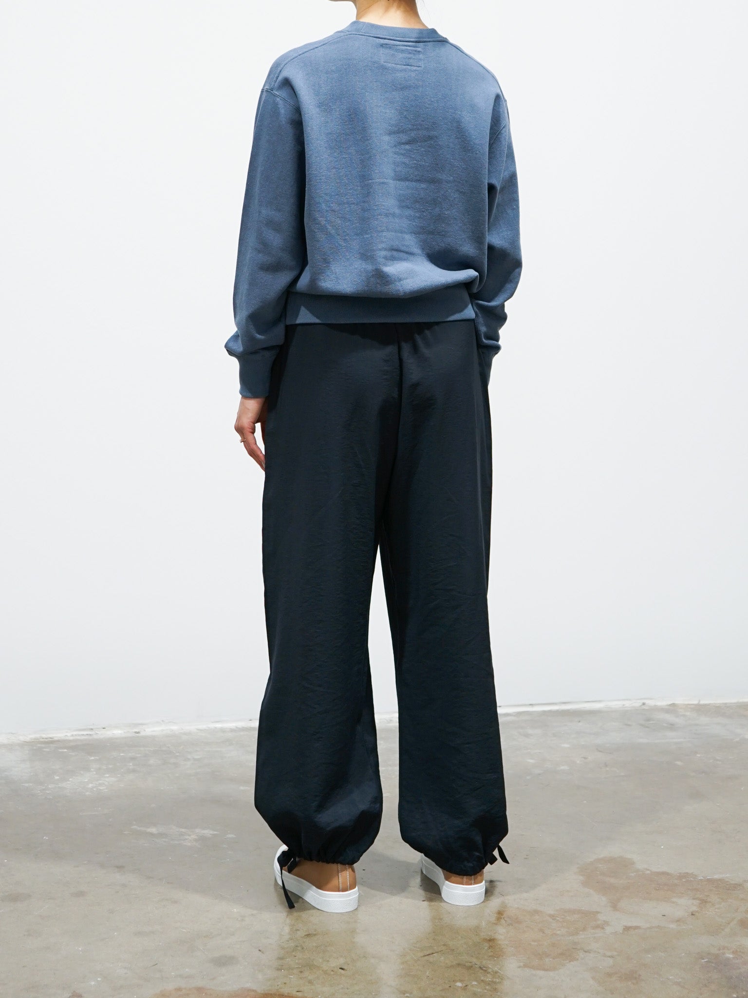 Namu Shop - Unfil Cotton & Paper Terry Sweatshirt - Graphite Blue