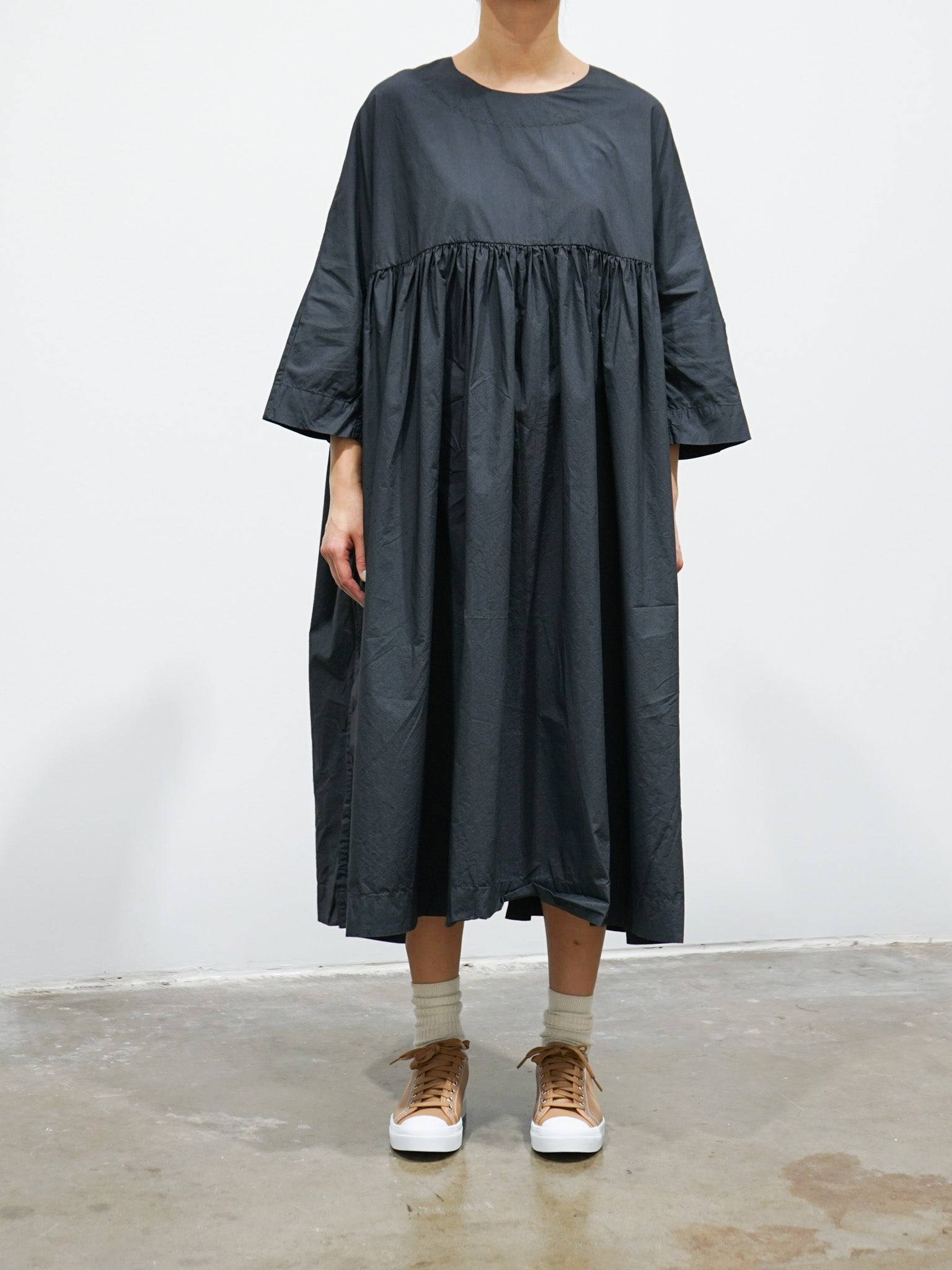 Namu Shop - Veritecoeur Gather Dress - Sumikuro