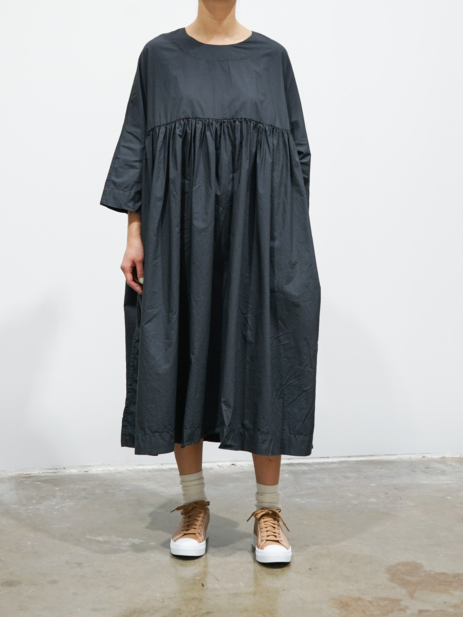 Namu Shop - Veritecoeur Gather Dress - Sumikuro