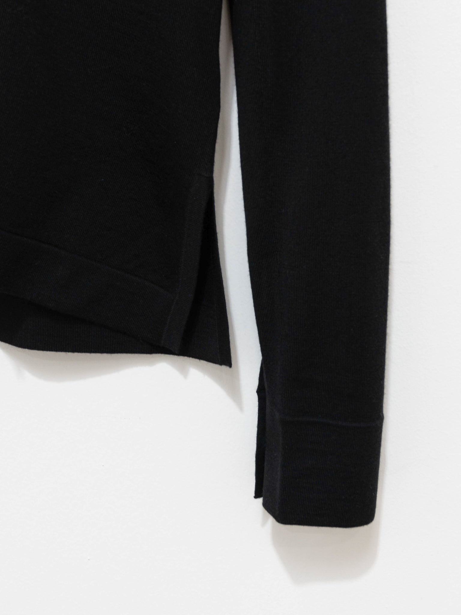 Namu Shop - Studio Nicholson Torr Superfine Button Through Shirt - Black