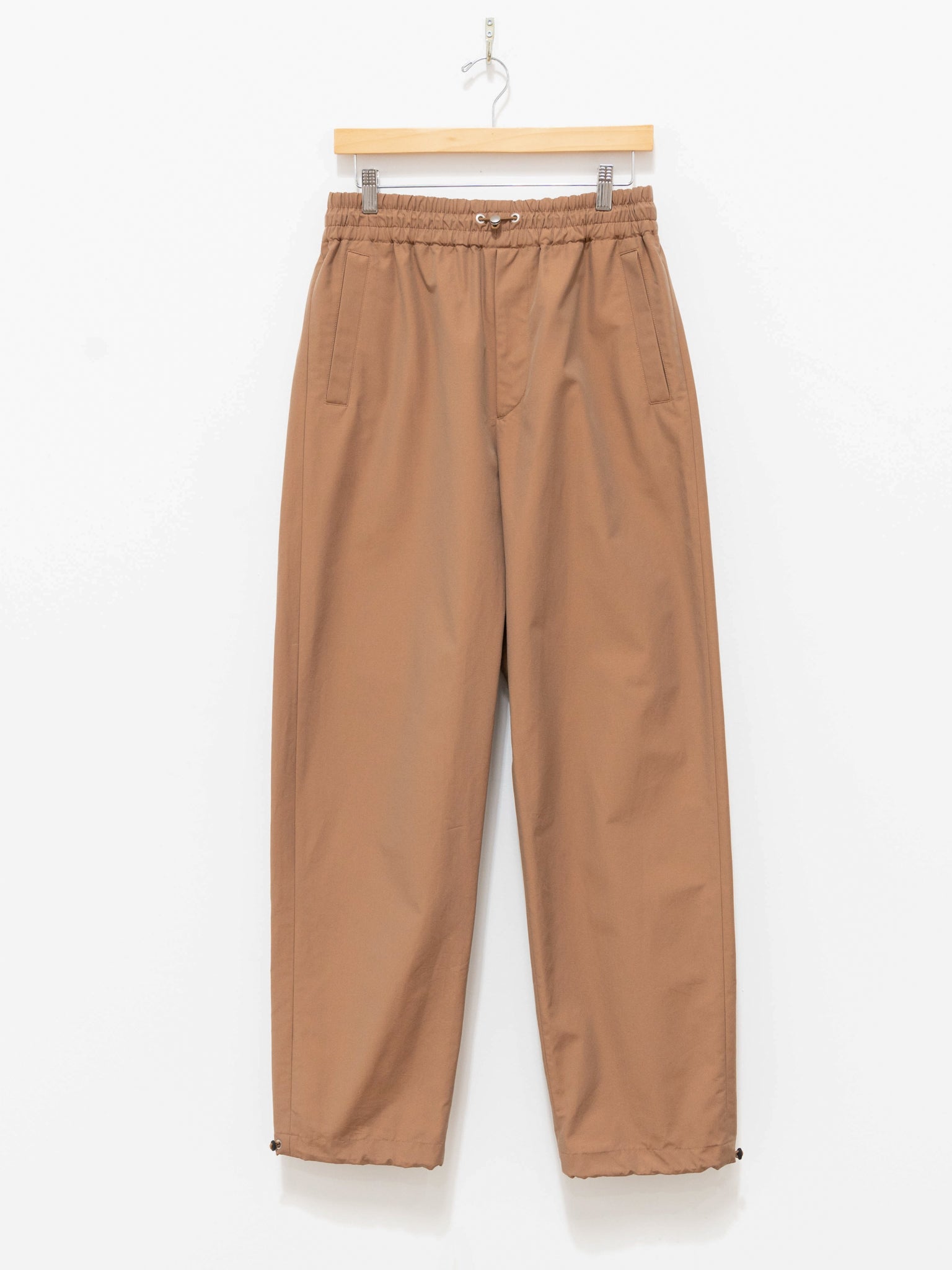 Finx Tussah Chambray Easy Pants - Brown Chambray