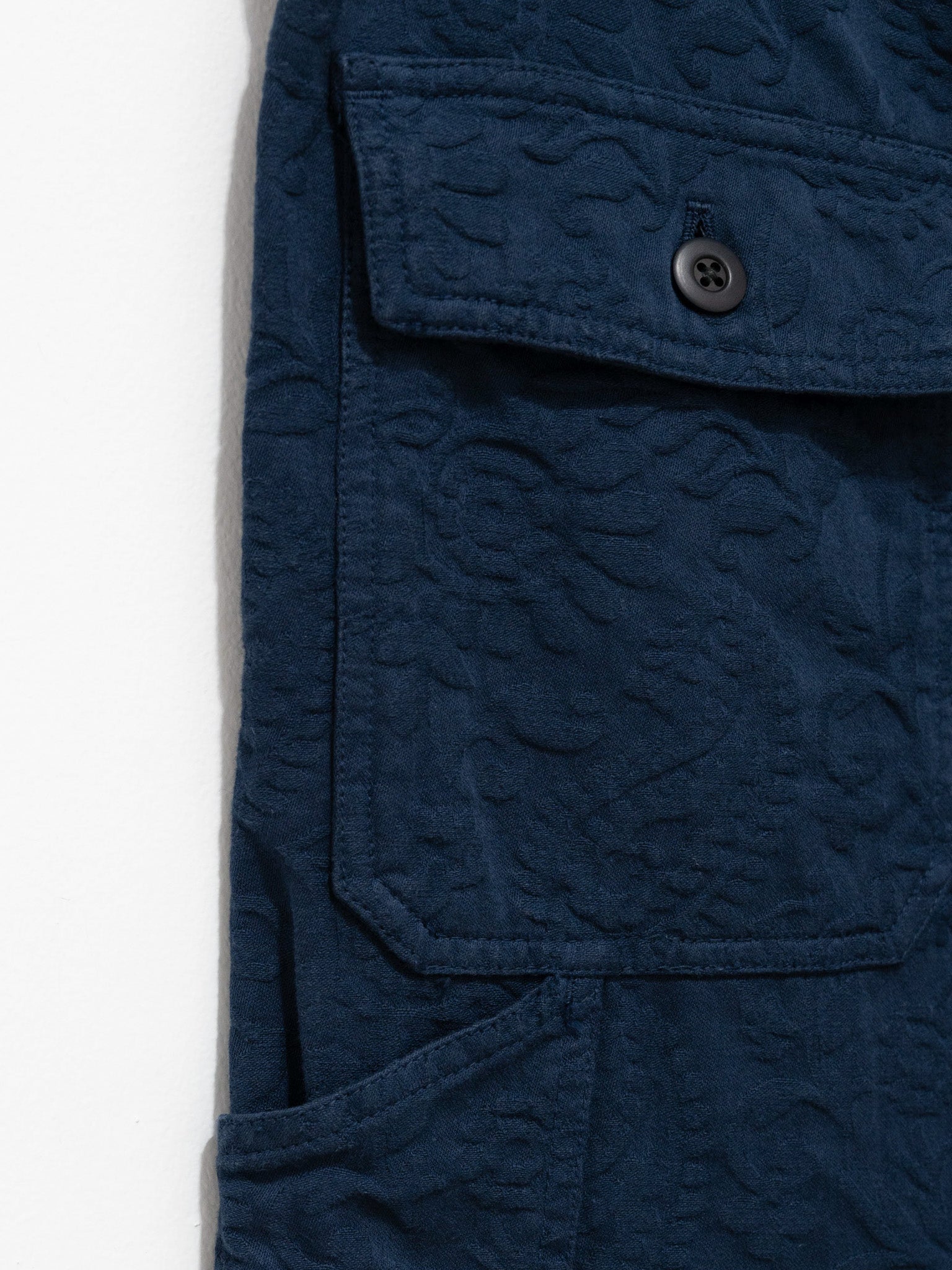 Namu Shop - ts(s) Garment Dye Paisley Fatigue Pants - Navy