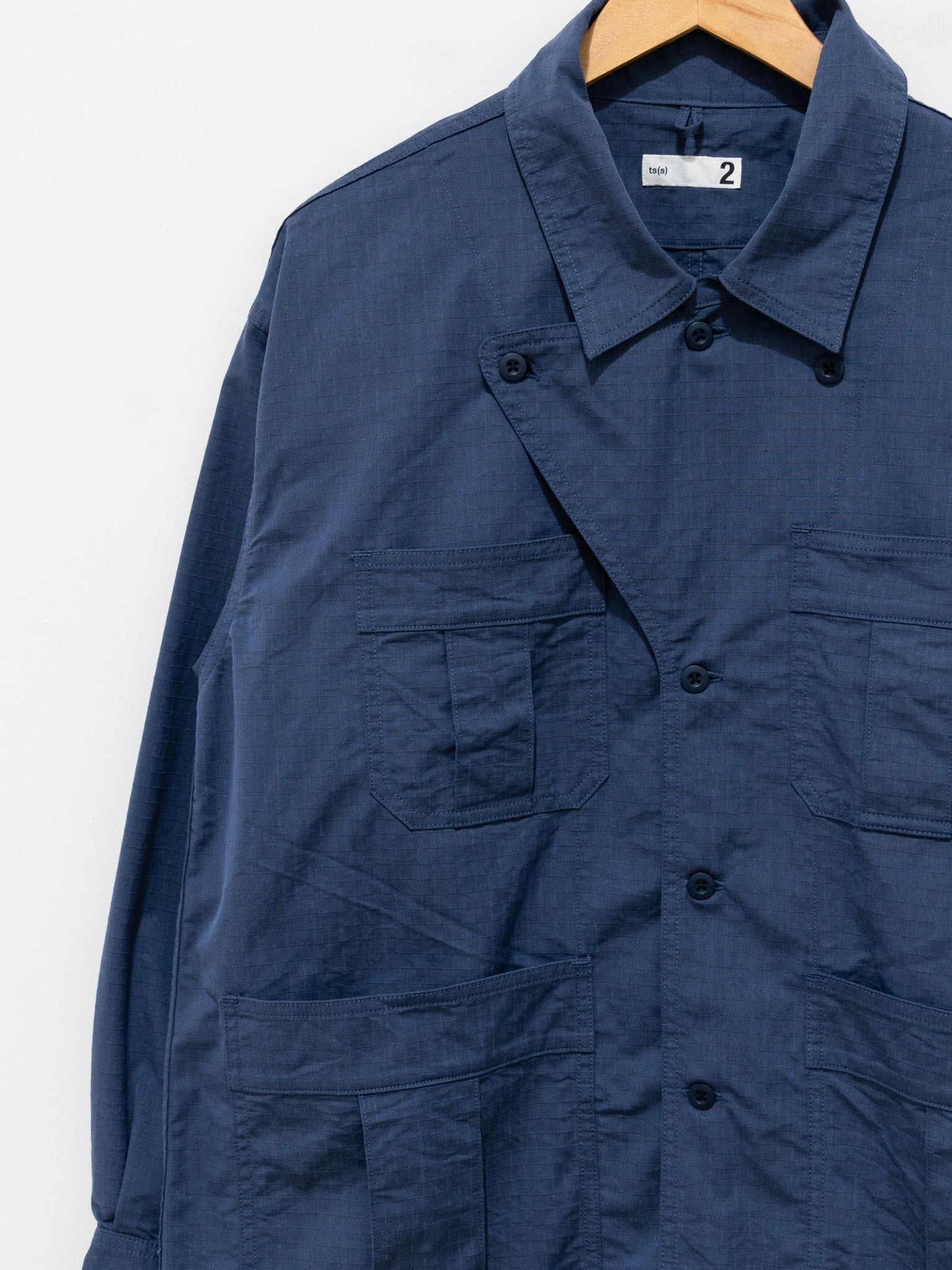 Namu Shop - ts(s) Ripstop Military Shirt Jacket - Blue