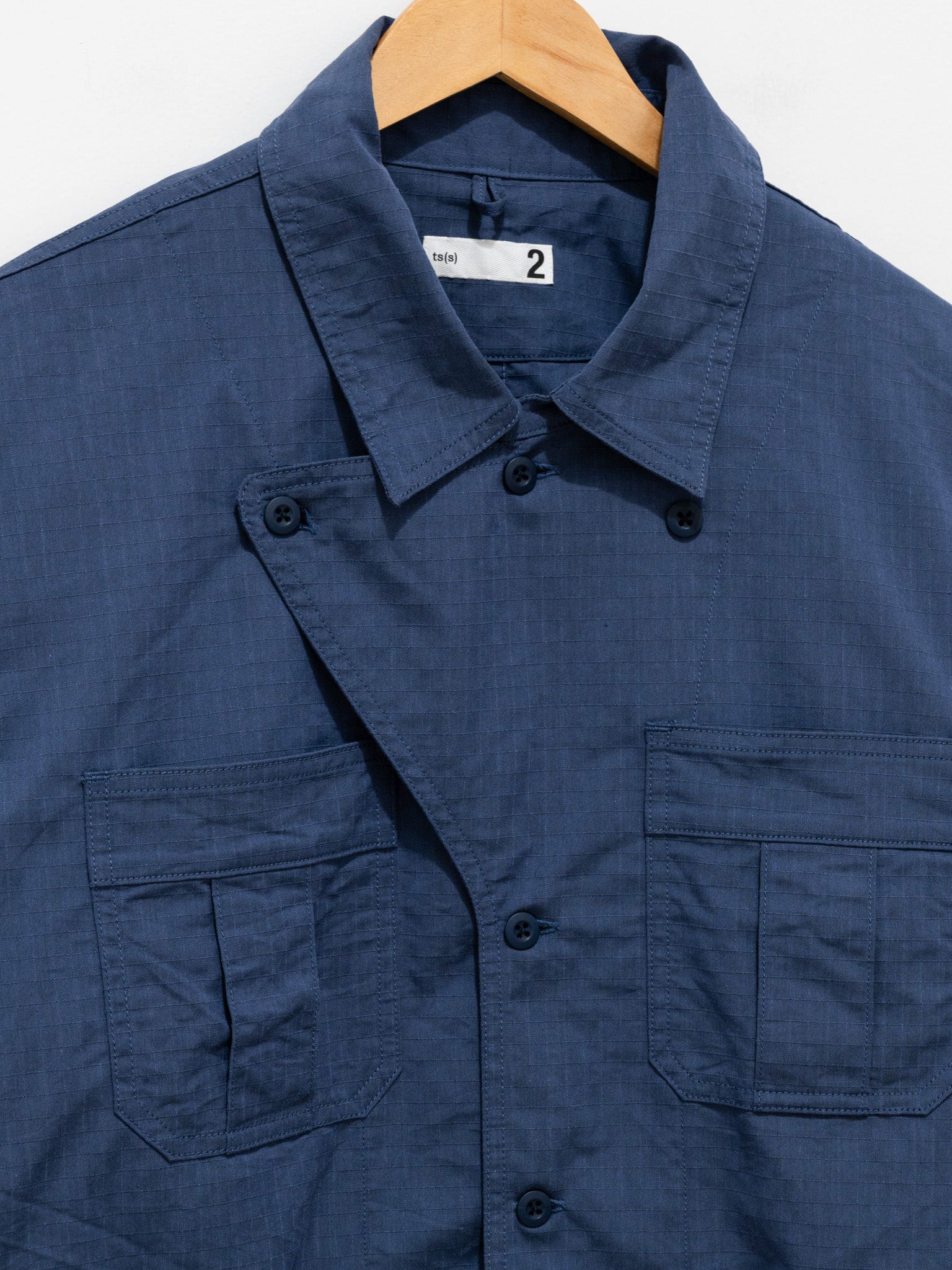 Namu Shop - ts(s) Ripstop Military Shirt Jacket - Blue