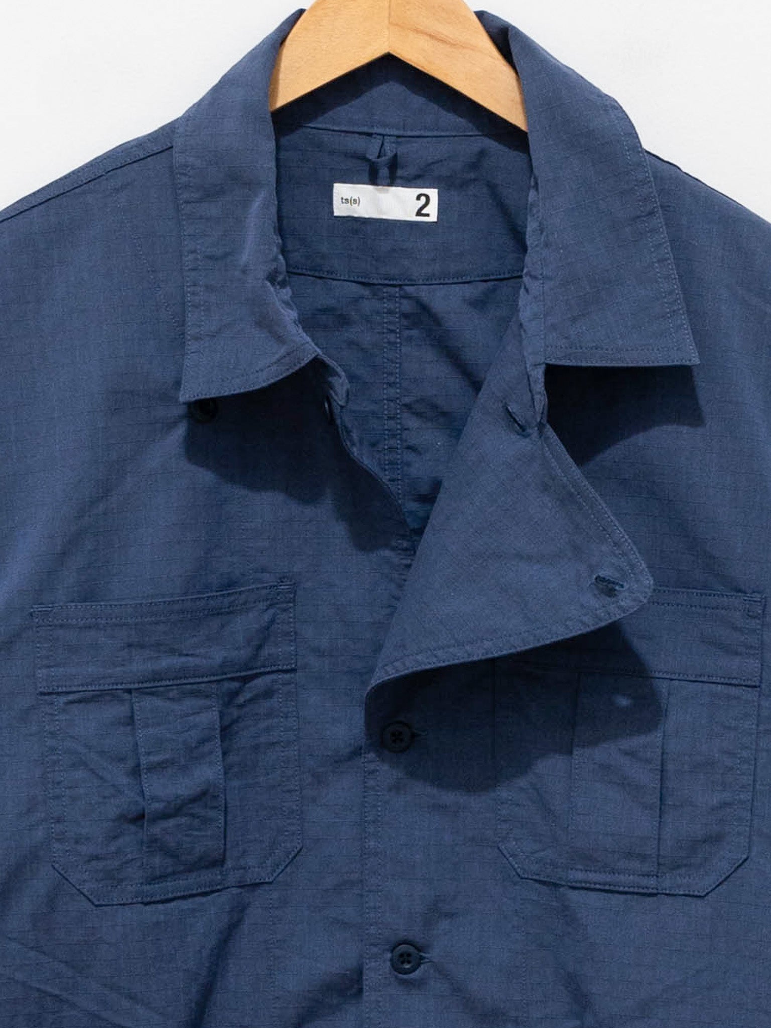 Namu Shop - ts(s) Ripstop Military Shirt Jacket - Blue