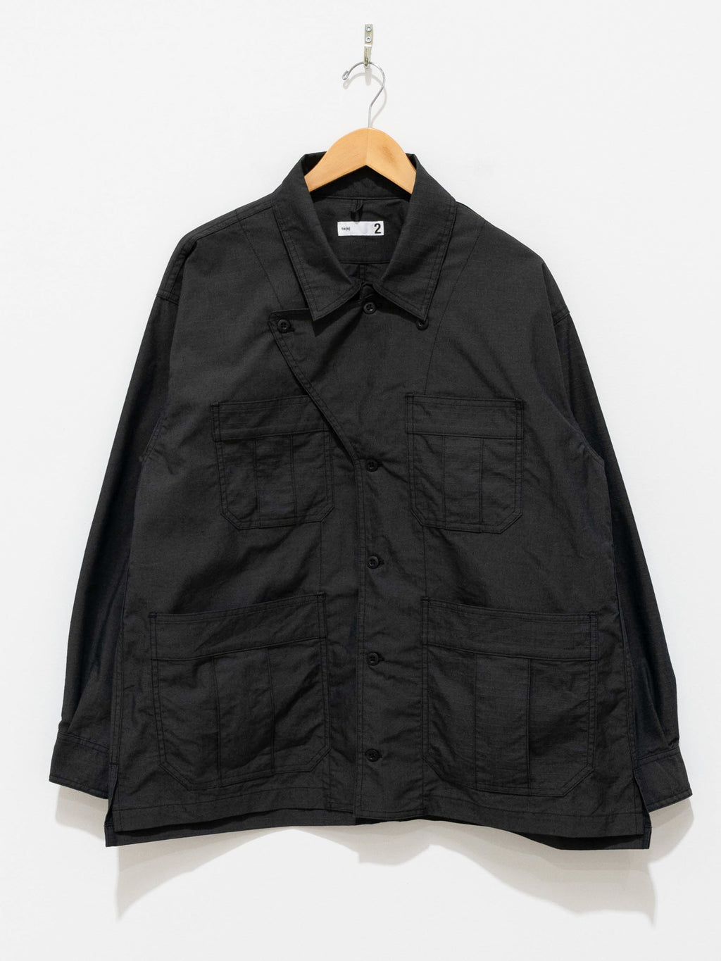 Namu Shop - ts(s) Ripstop Military Shirt Jacket - Charcoal