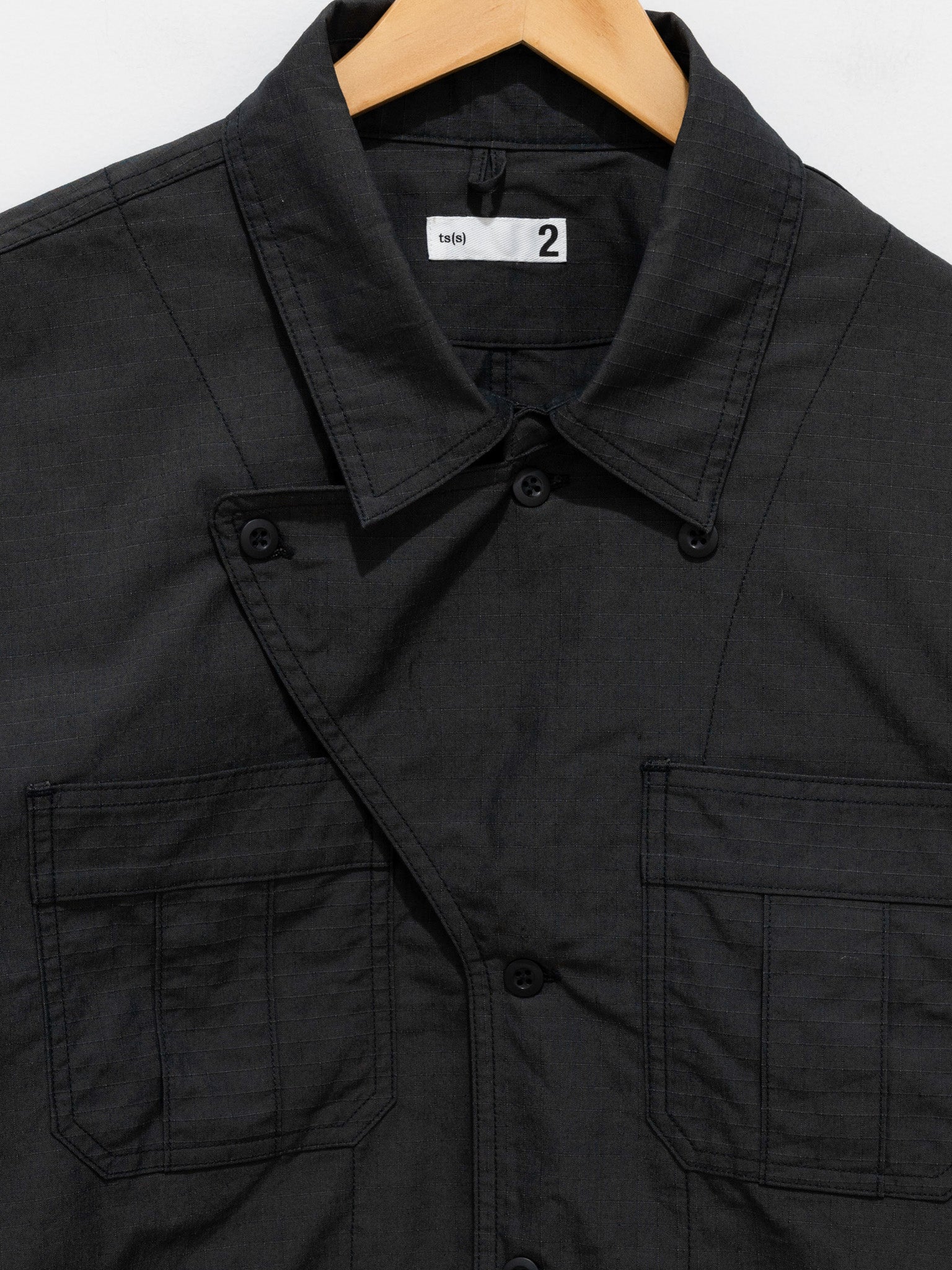 Namu Shop - ts(s) Ripstop Military Shirt Jacket - Charcoal