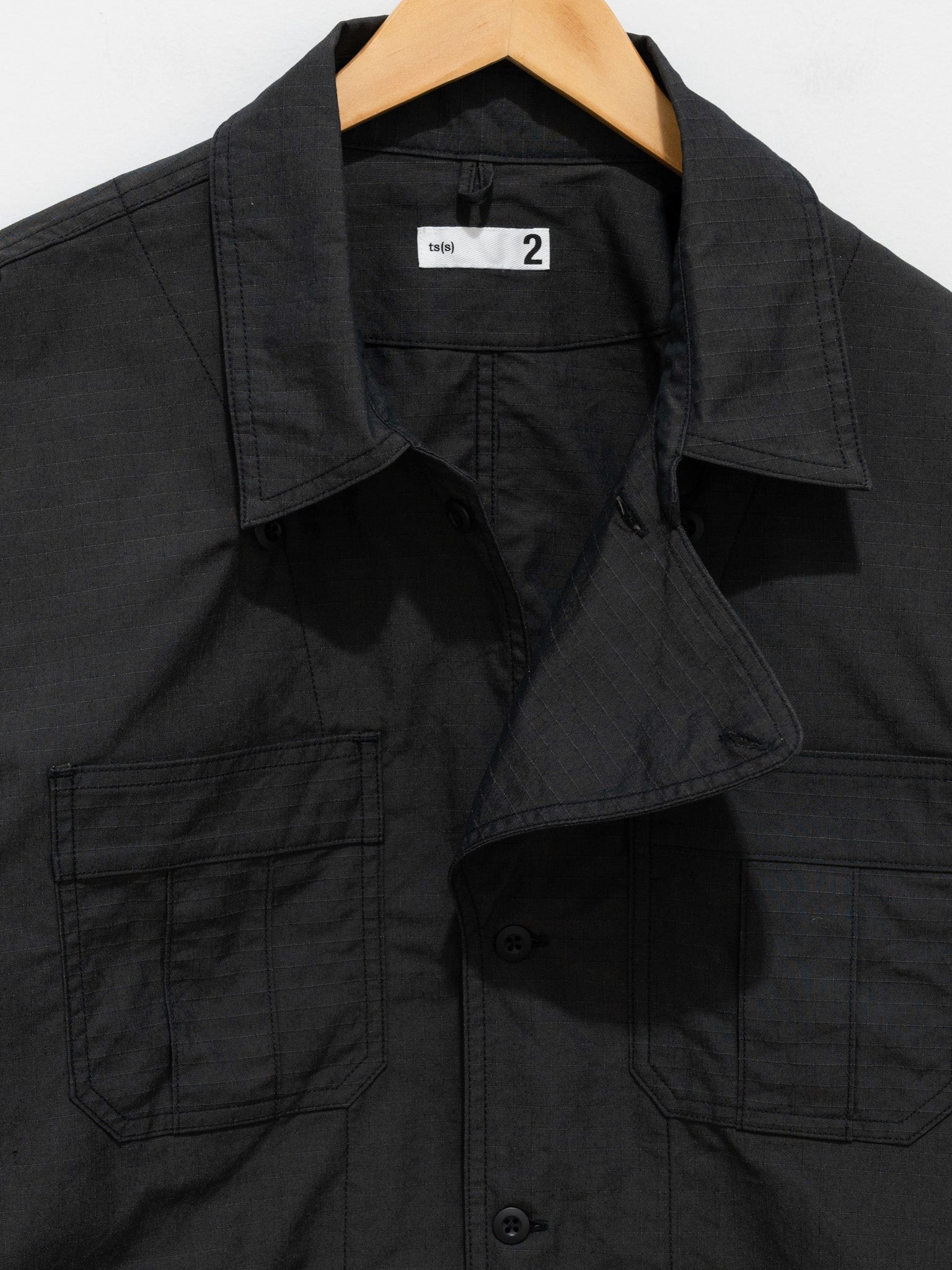 Namu Shop - ts(s) Ripstop Military Shirt Jacket - Charcoal