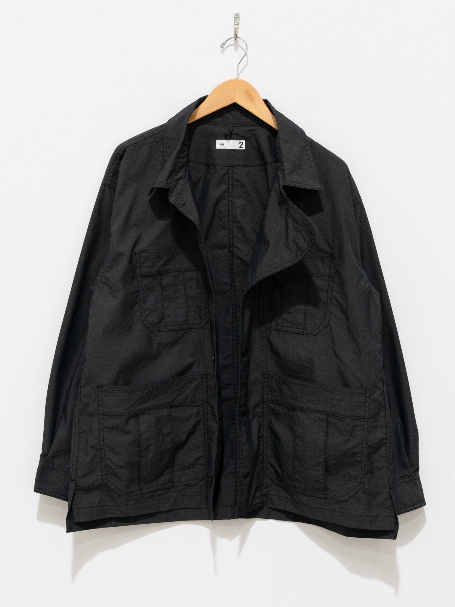 Namu Shop - ts(s) Ripstop Military Shirt Jacket - Charcoal