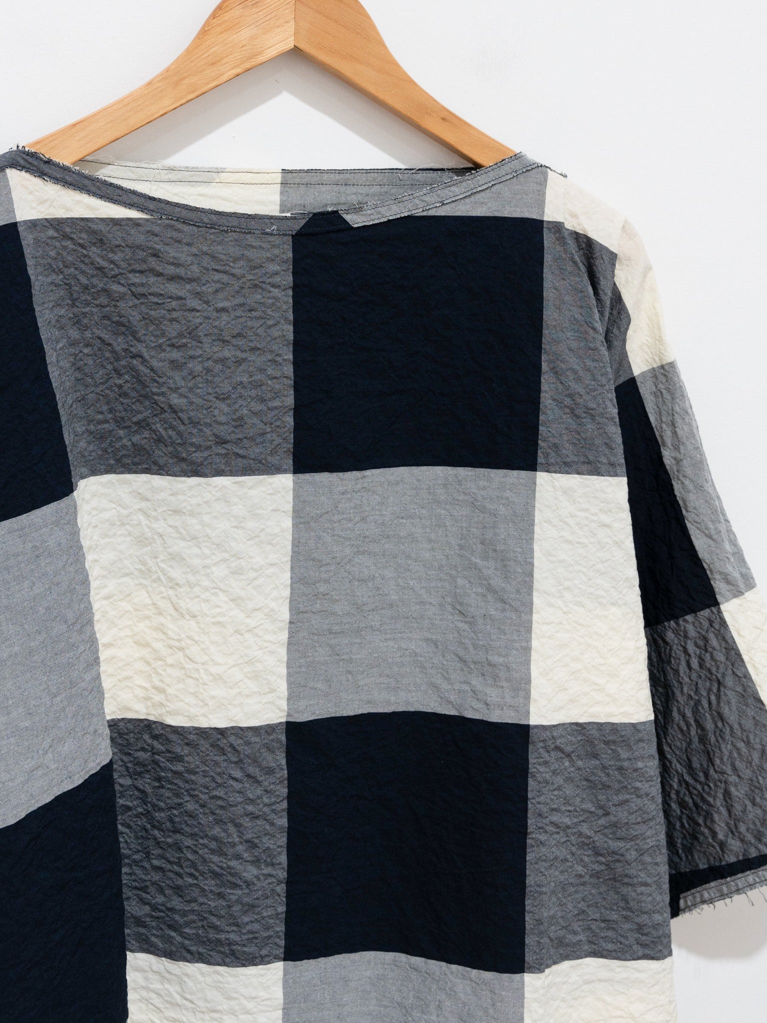 Namu Shop - Toogood The Seafarer Top - Giant Gingham Raw Flint