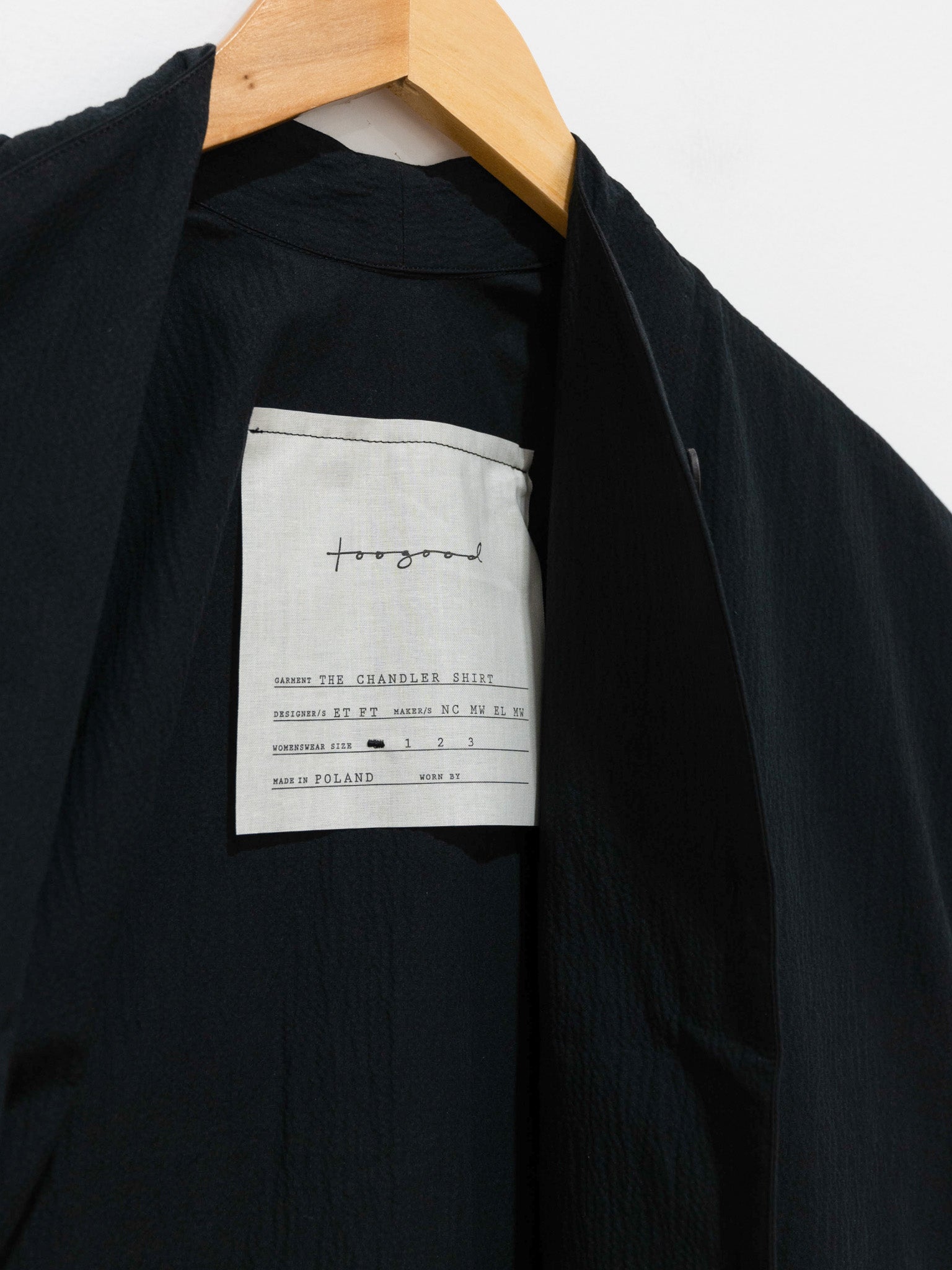 Namu Shop - Toogood The Chandler Shirt - Crinkled Cotton Flint